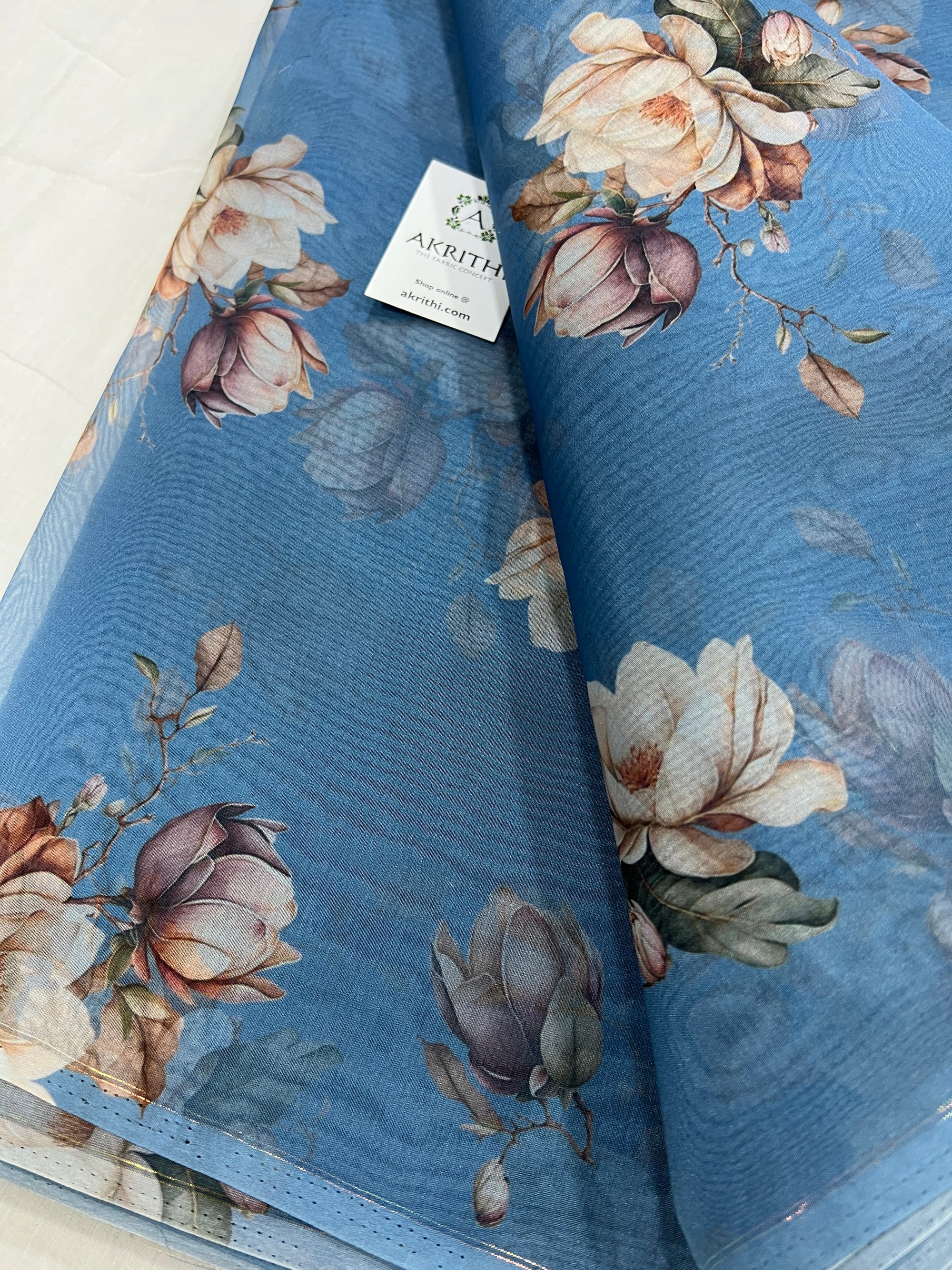 Printed organza fabric