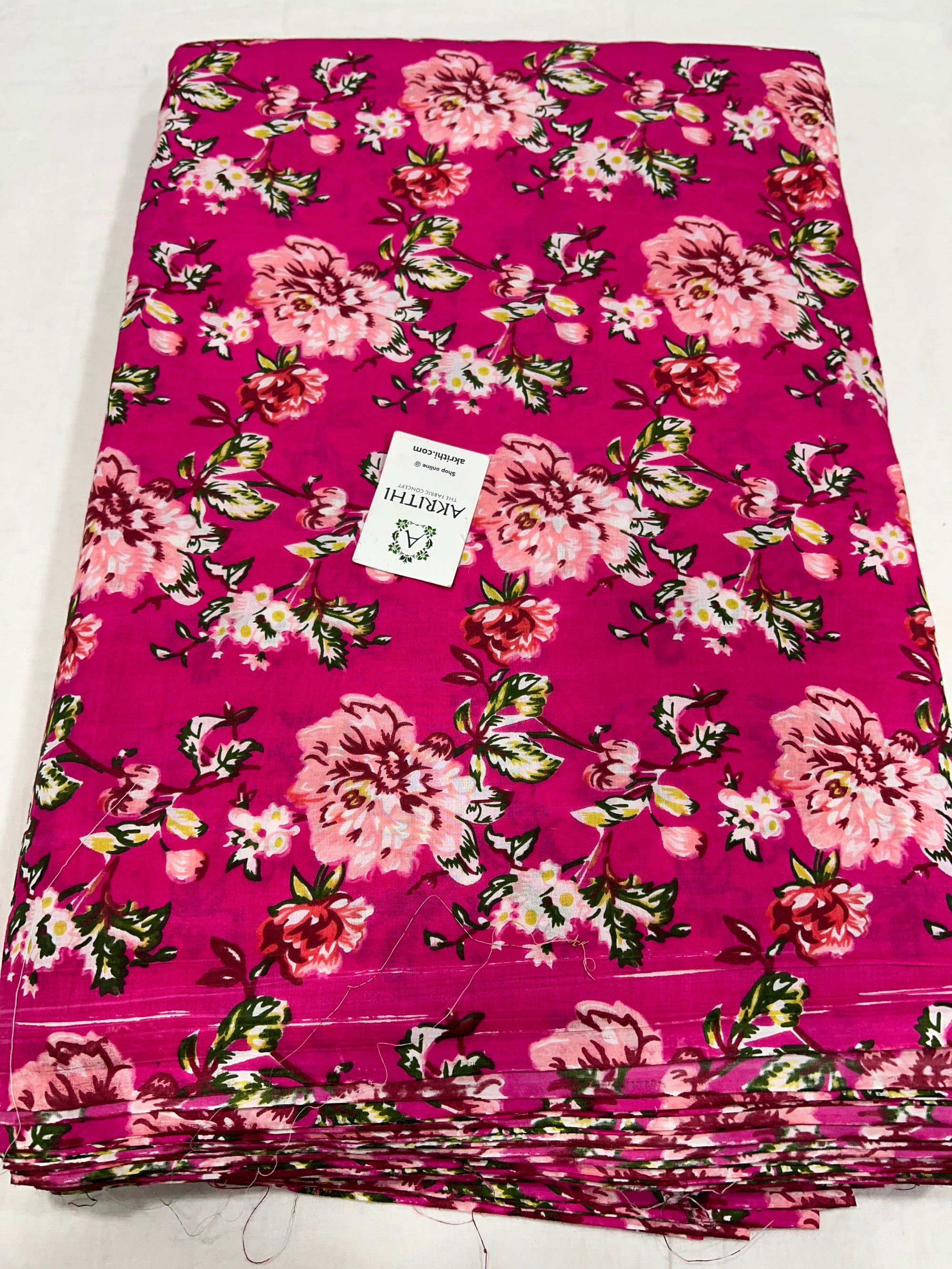 Printed pure cotton fabric