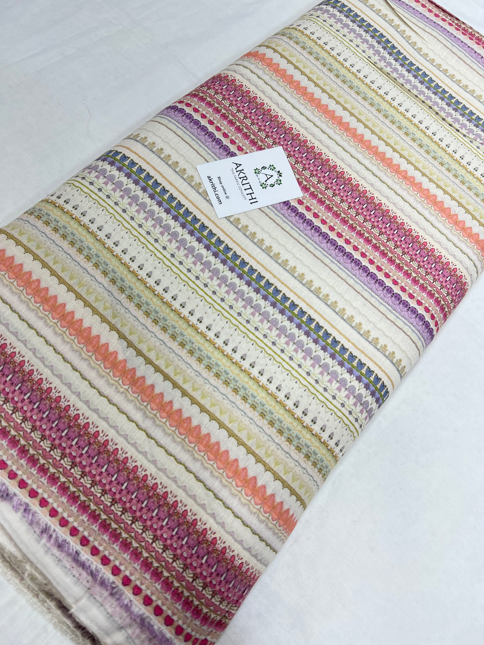 Digital Printed pure linen fabric