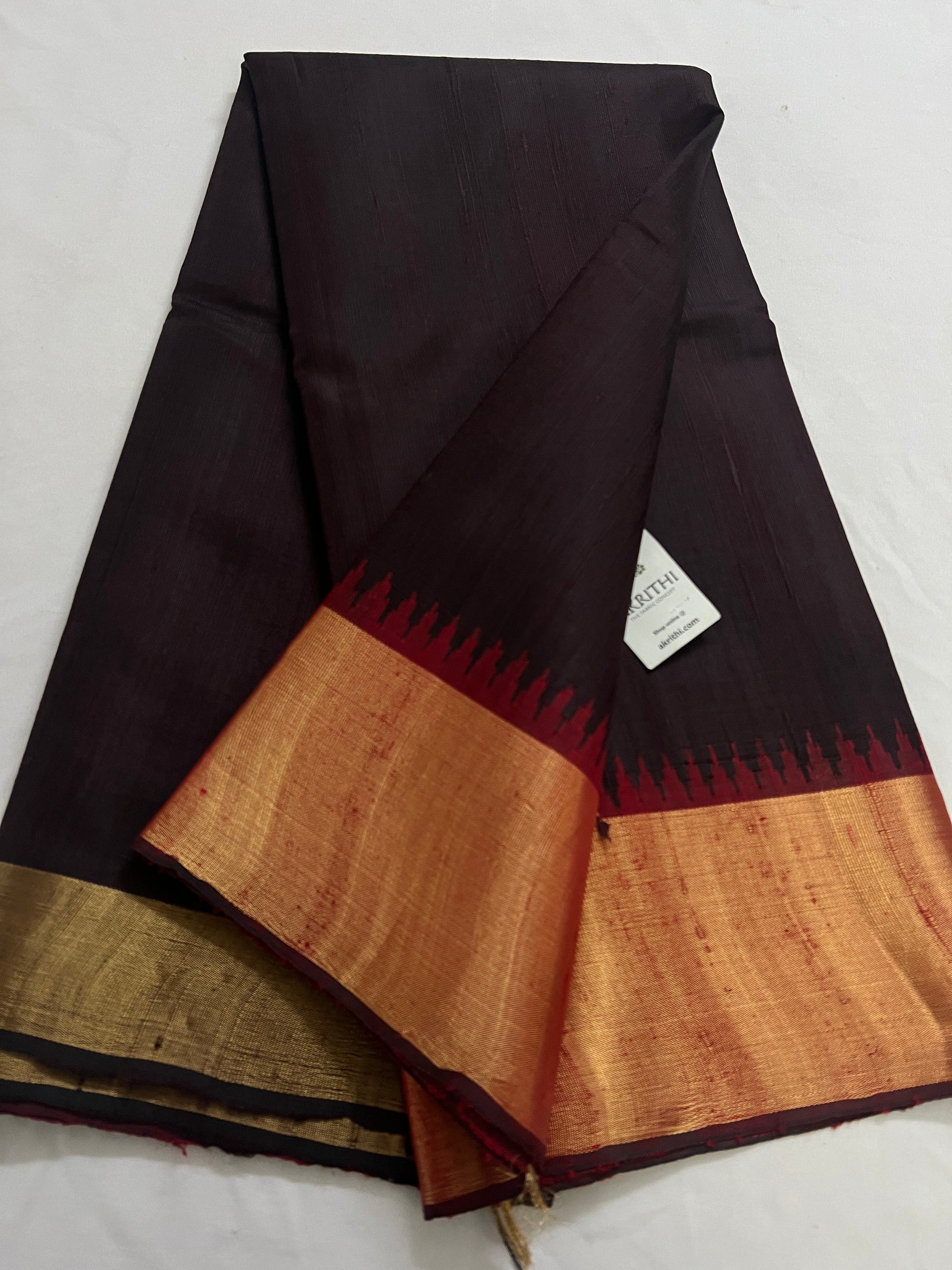 Dupion silk saree