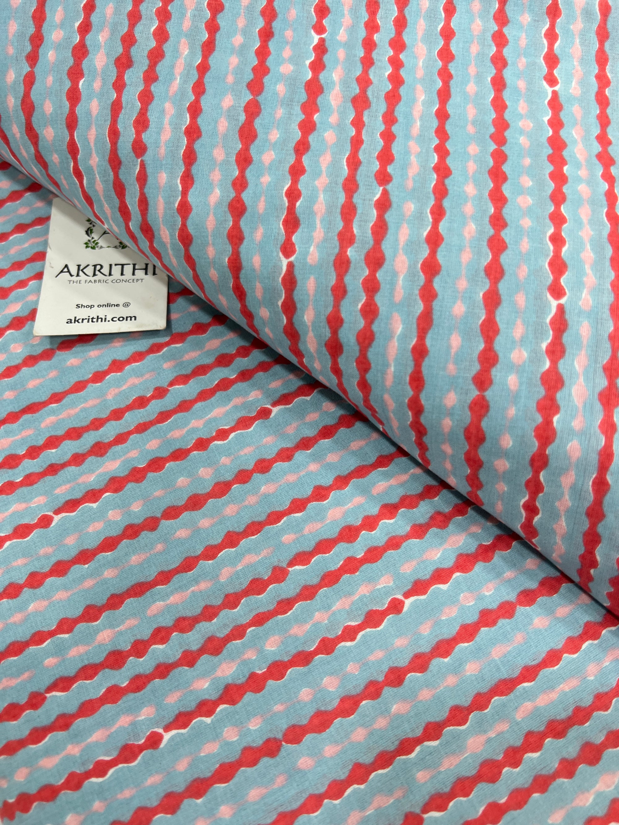Printed pure cotton fabric