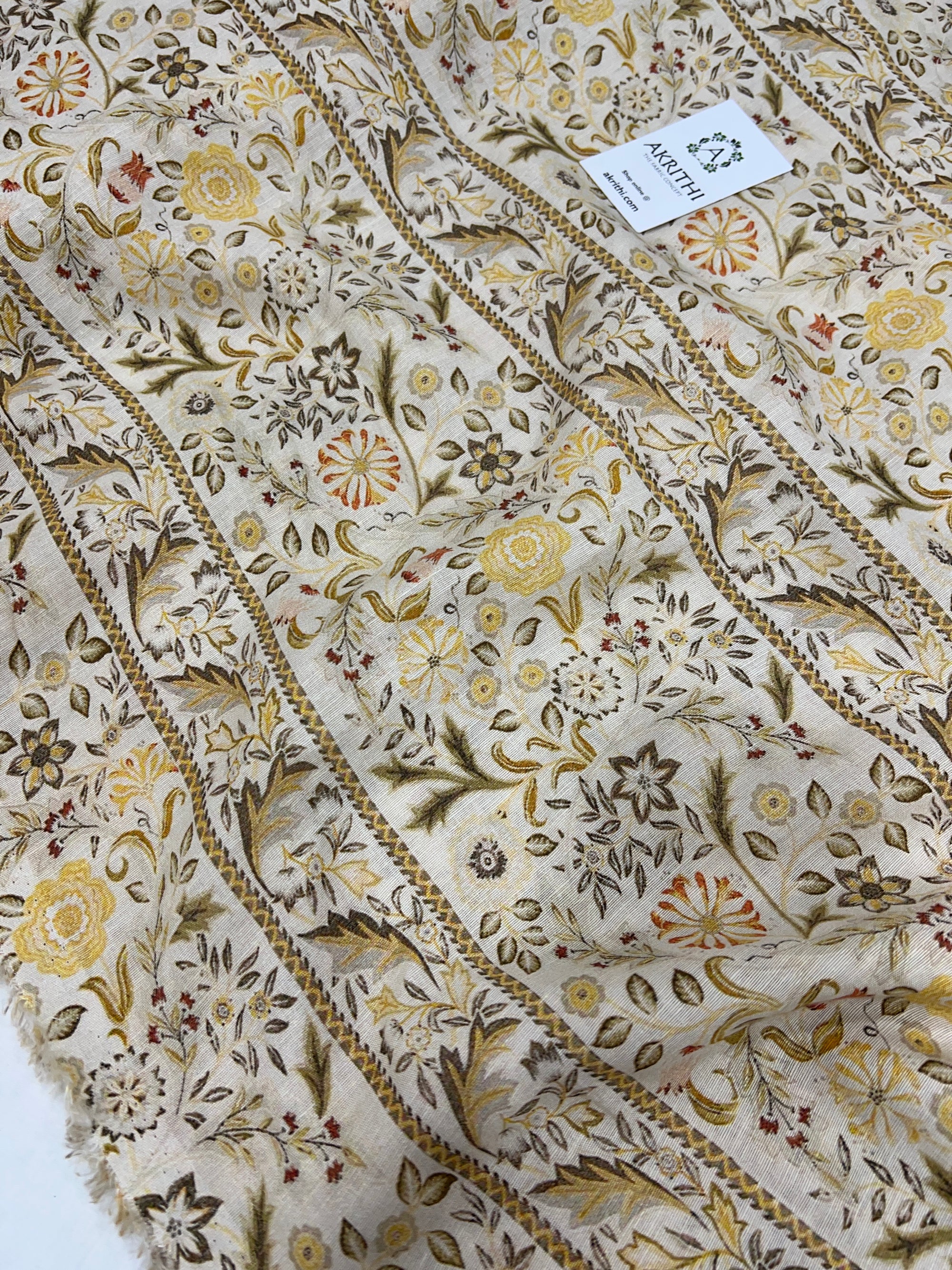 Digital Printed pure linen fabric