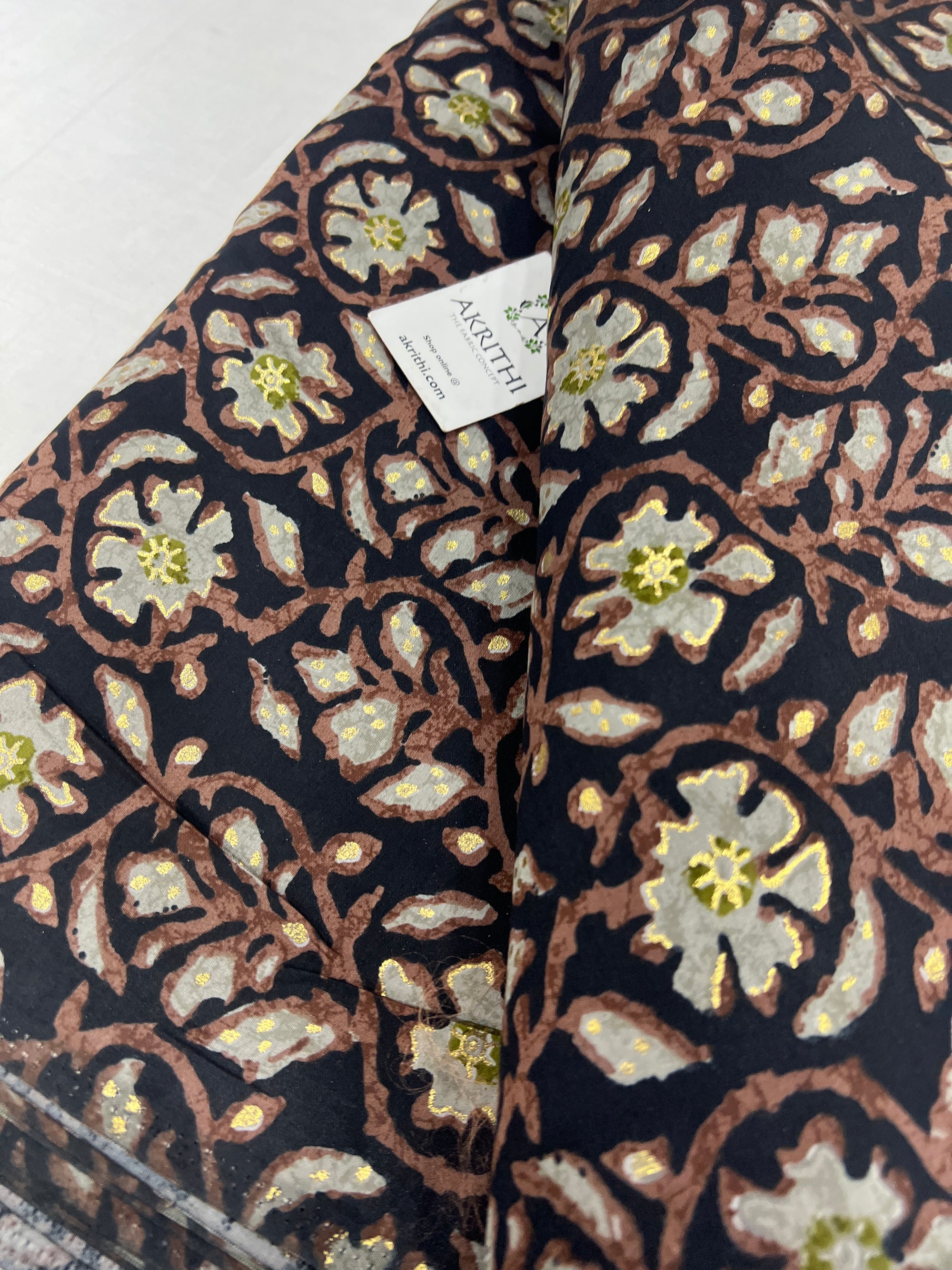 Printed viscose silk fabric