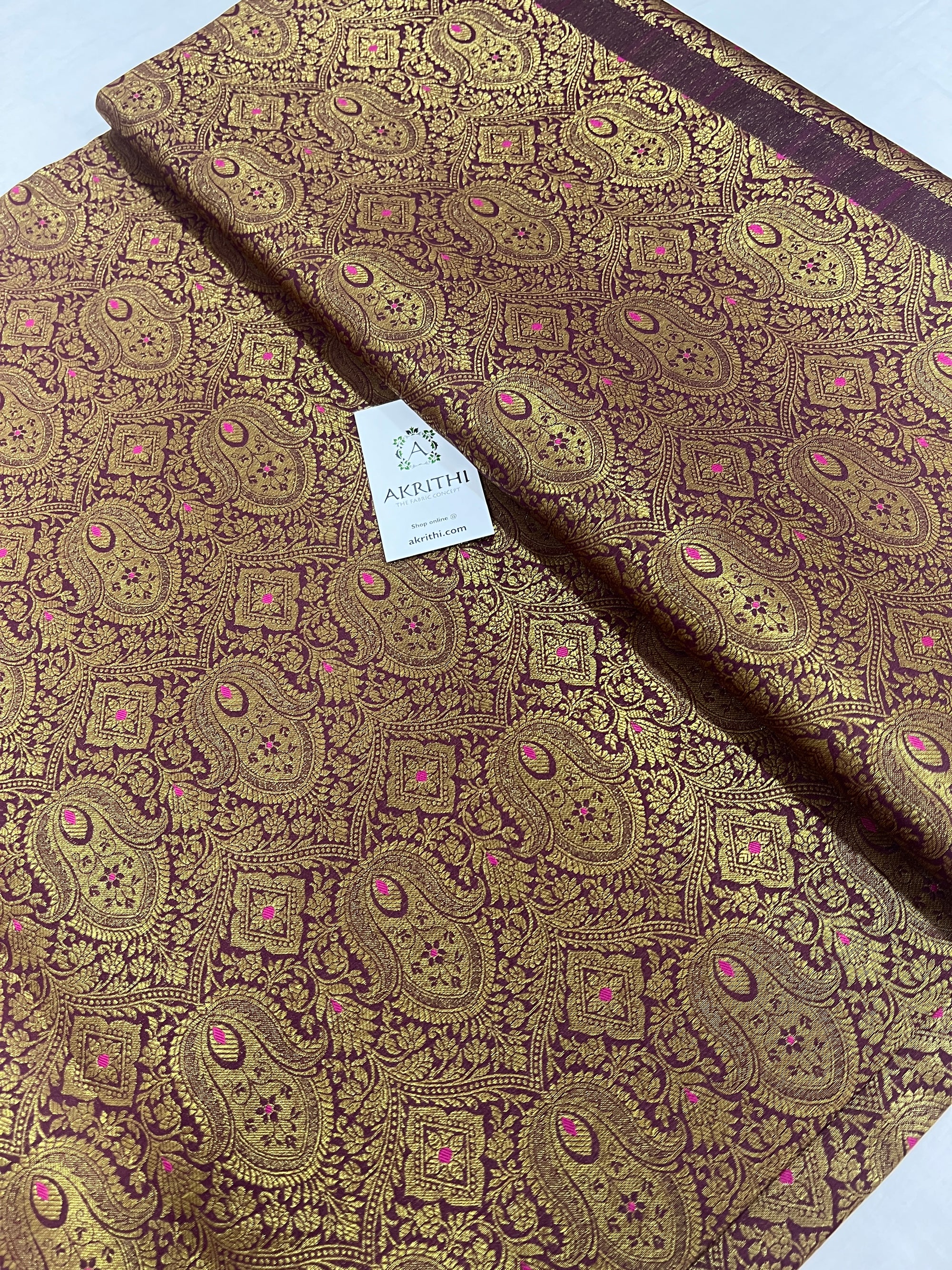 Banarasi brocade fabric 85 CM CUT