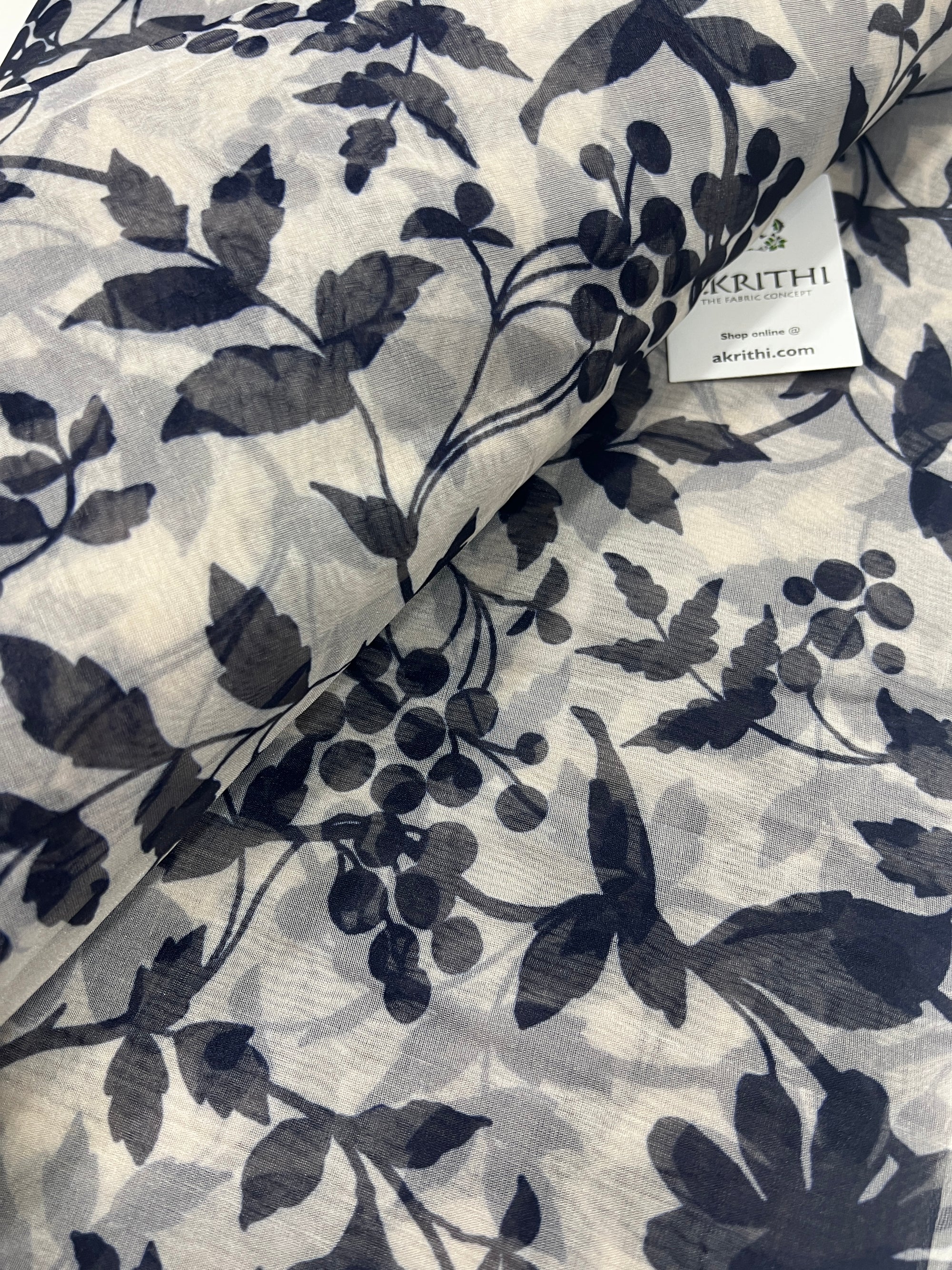 Printed organza fabric