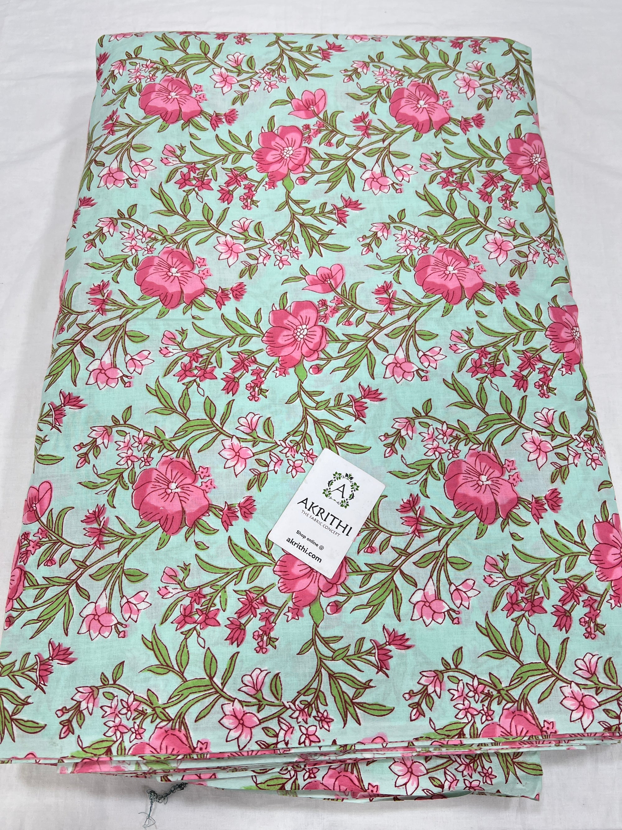 Printed pure cotton fabric