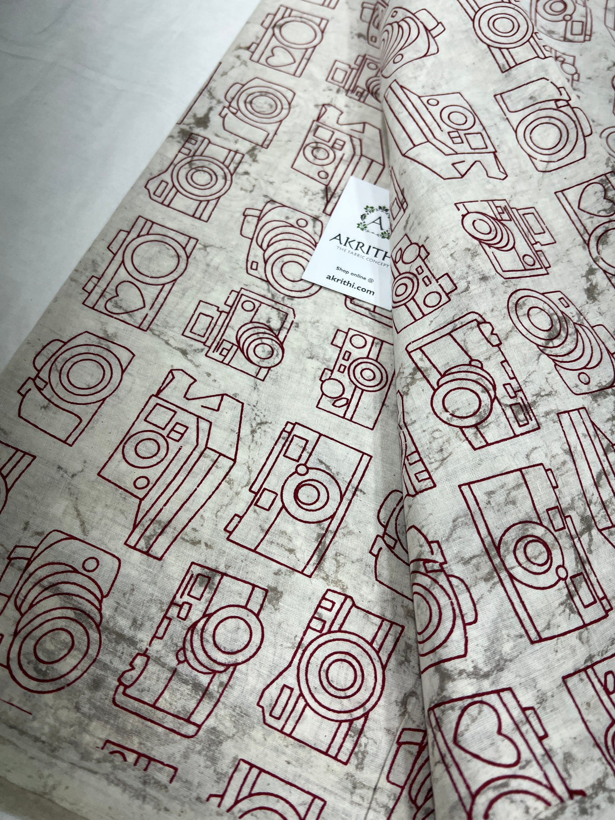 Dabu Printed pure cotton fabric