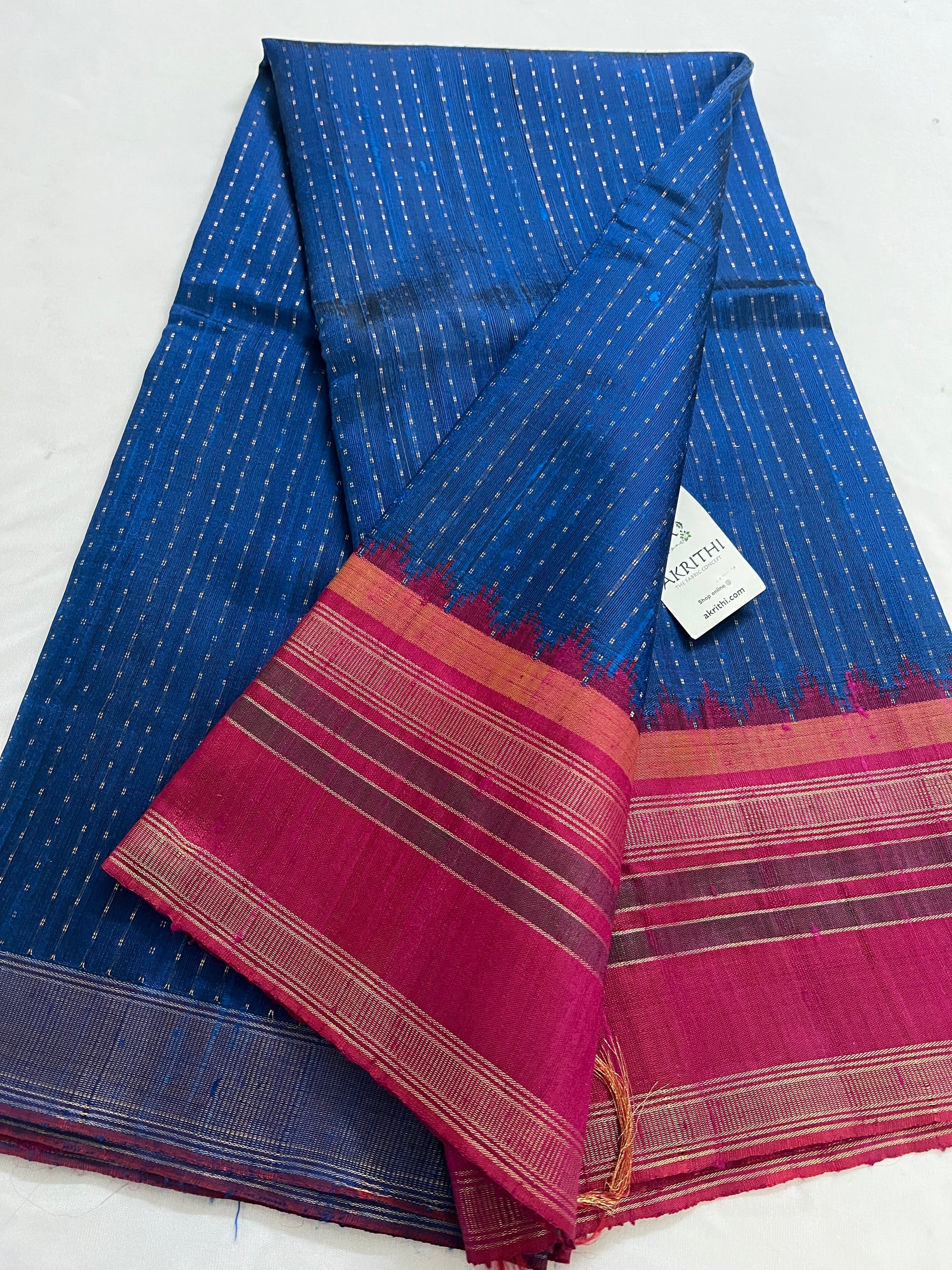 Dupion silk saree