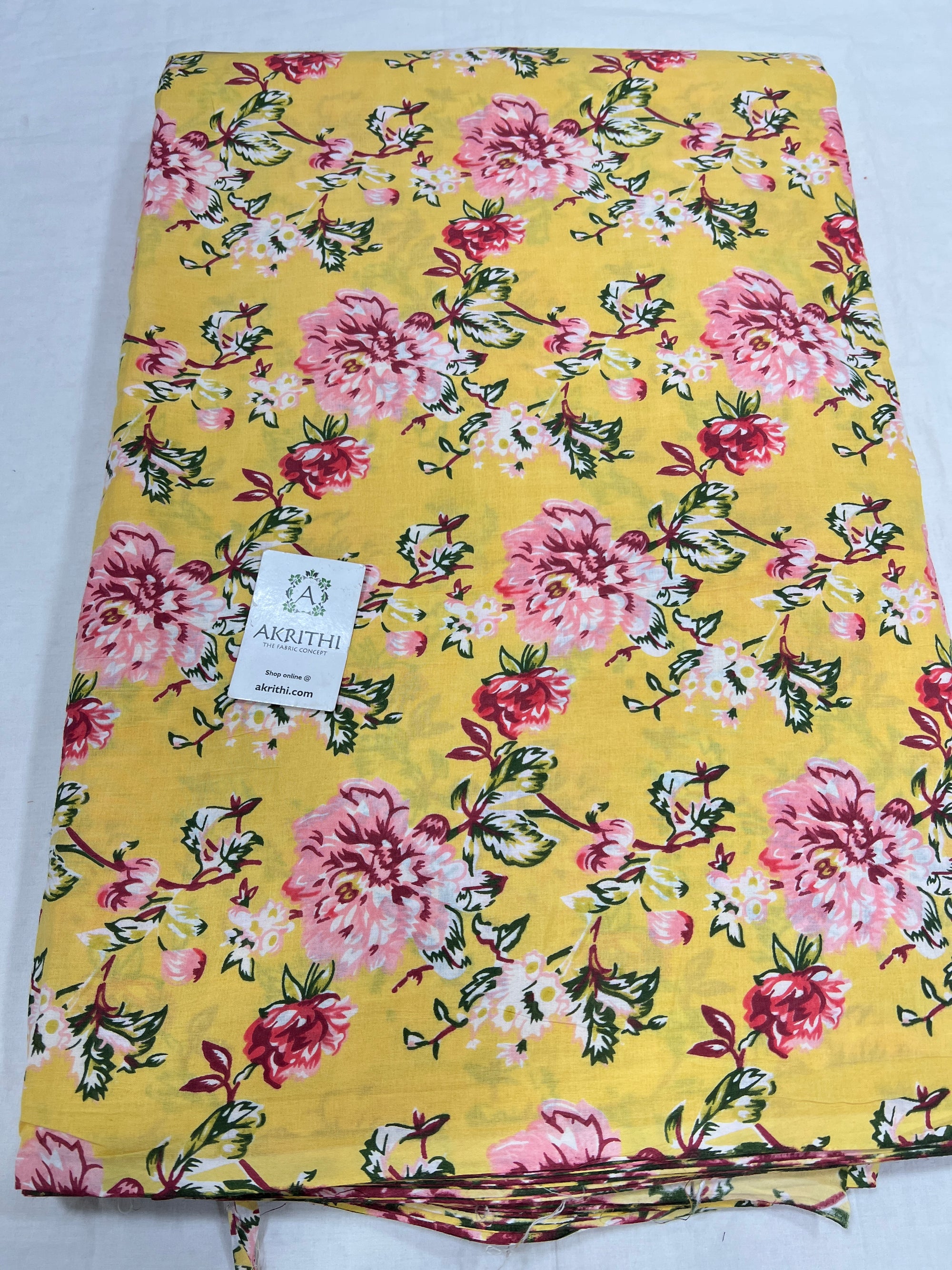 Printed pure cotton fabric