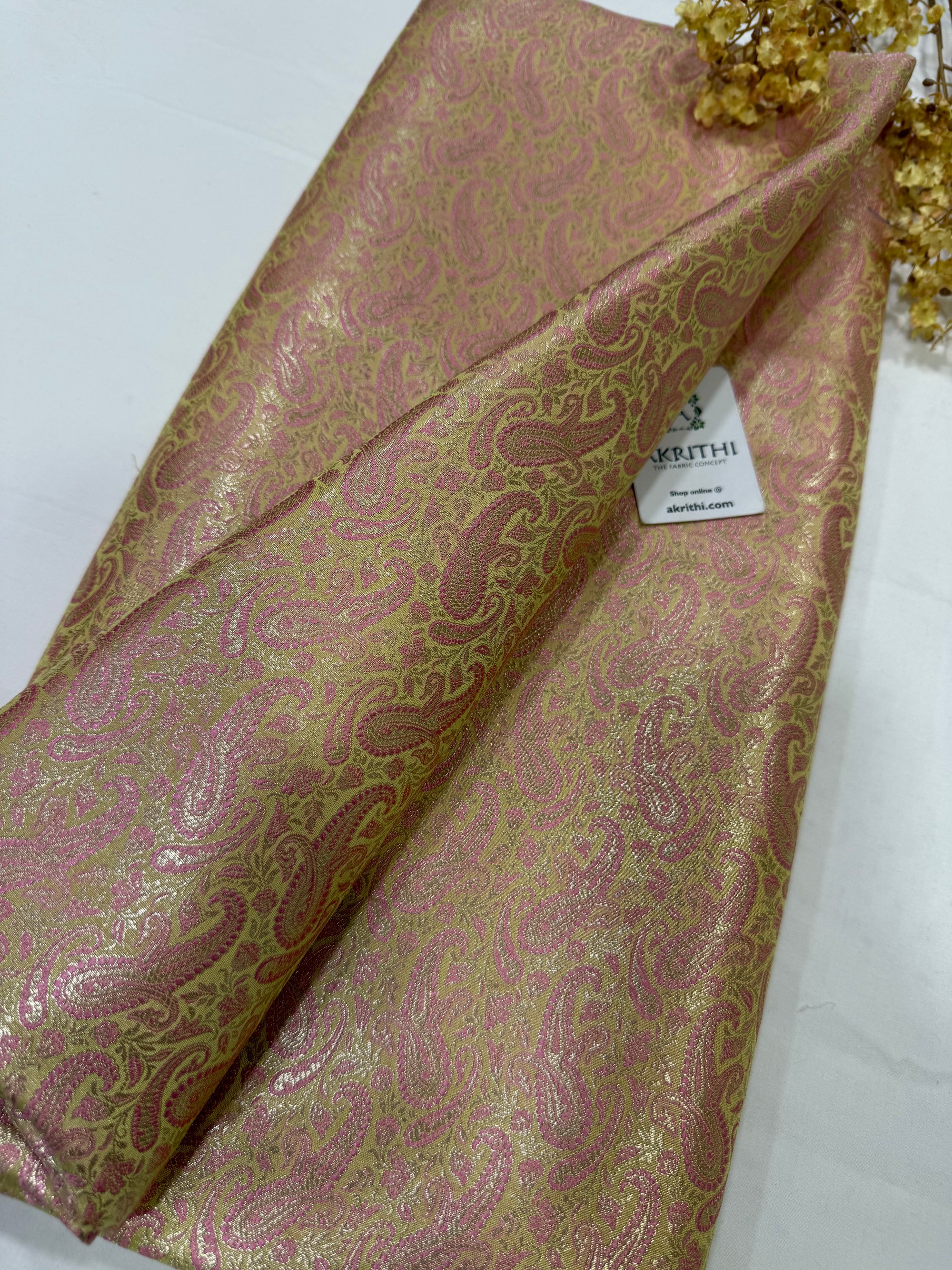 Pure Banarasi brocade fabric