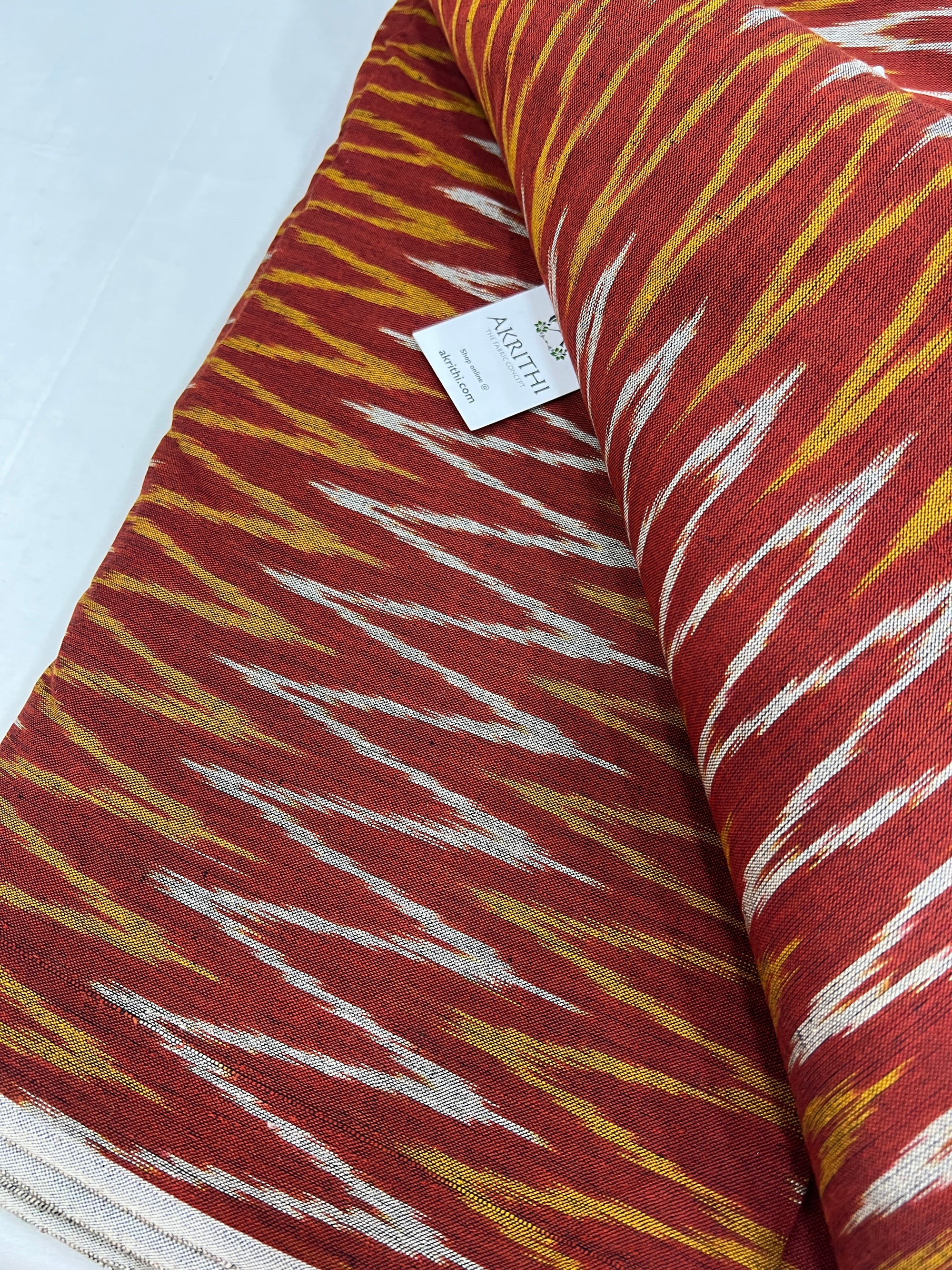 Handloom Ikat pure cotton fabric