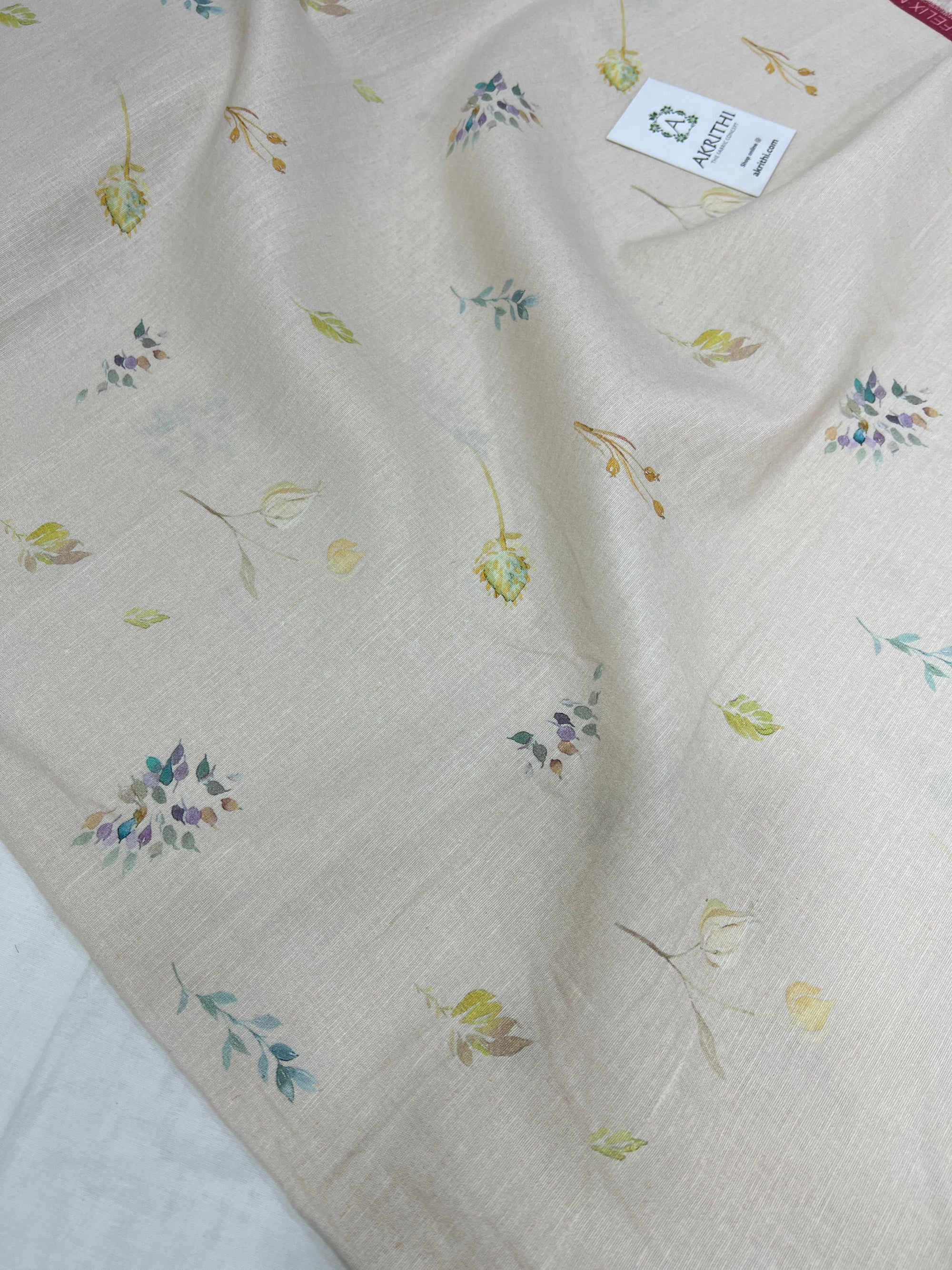 Digital Printed pure linen fabric