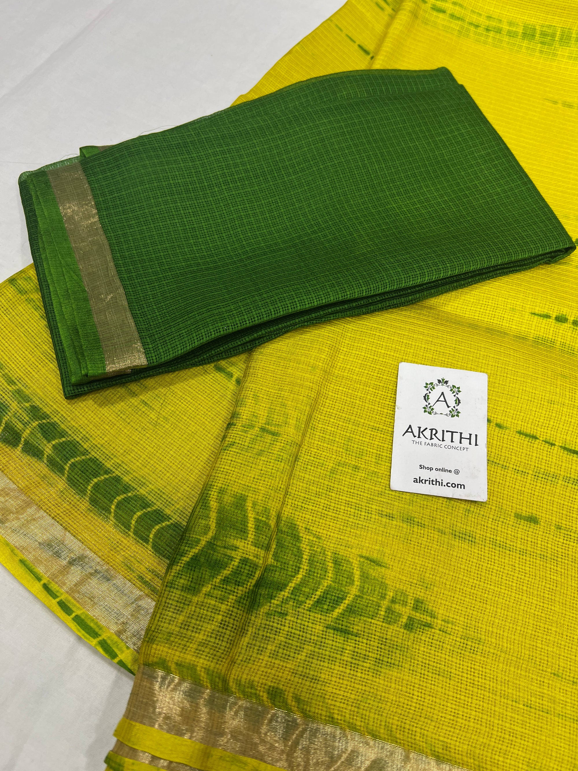 Tie and dye pure kota silk saree