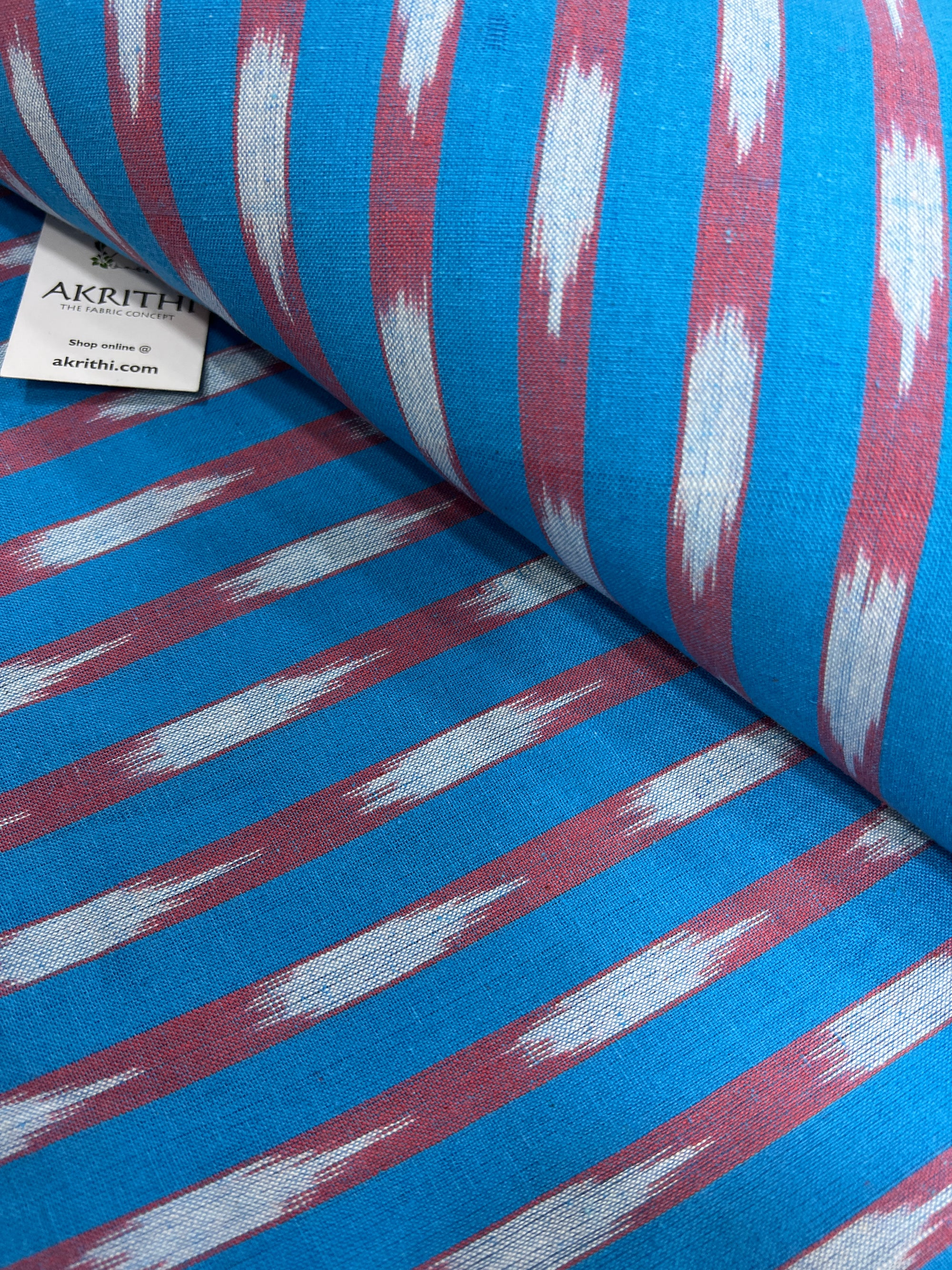 Handloom Ikat pure cotton fabric