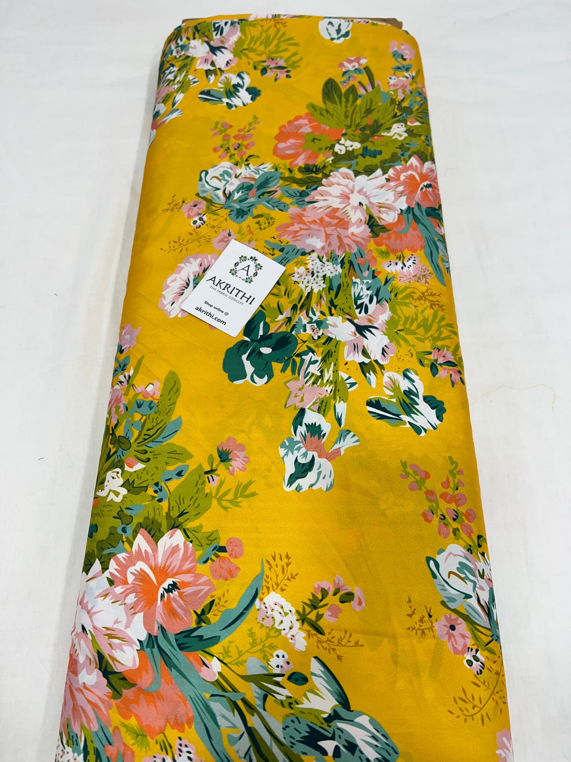 Digital printed modal satin fabric