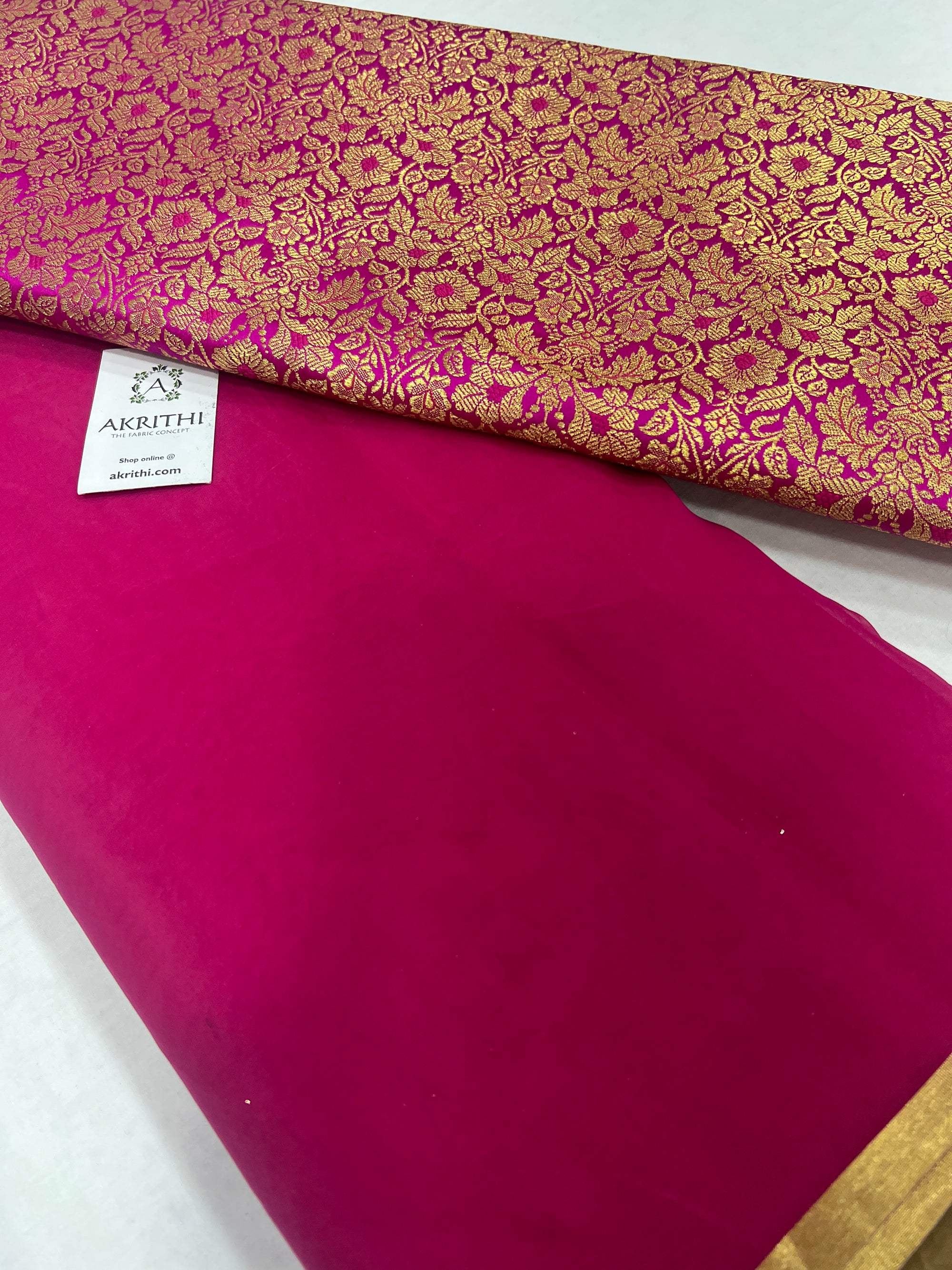 Organza saree with Banarasi blouse