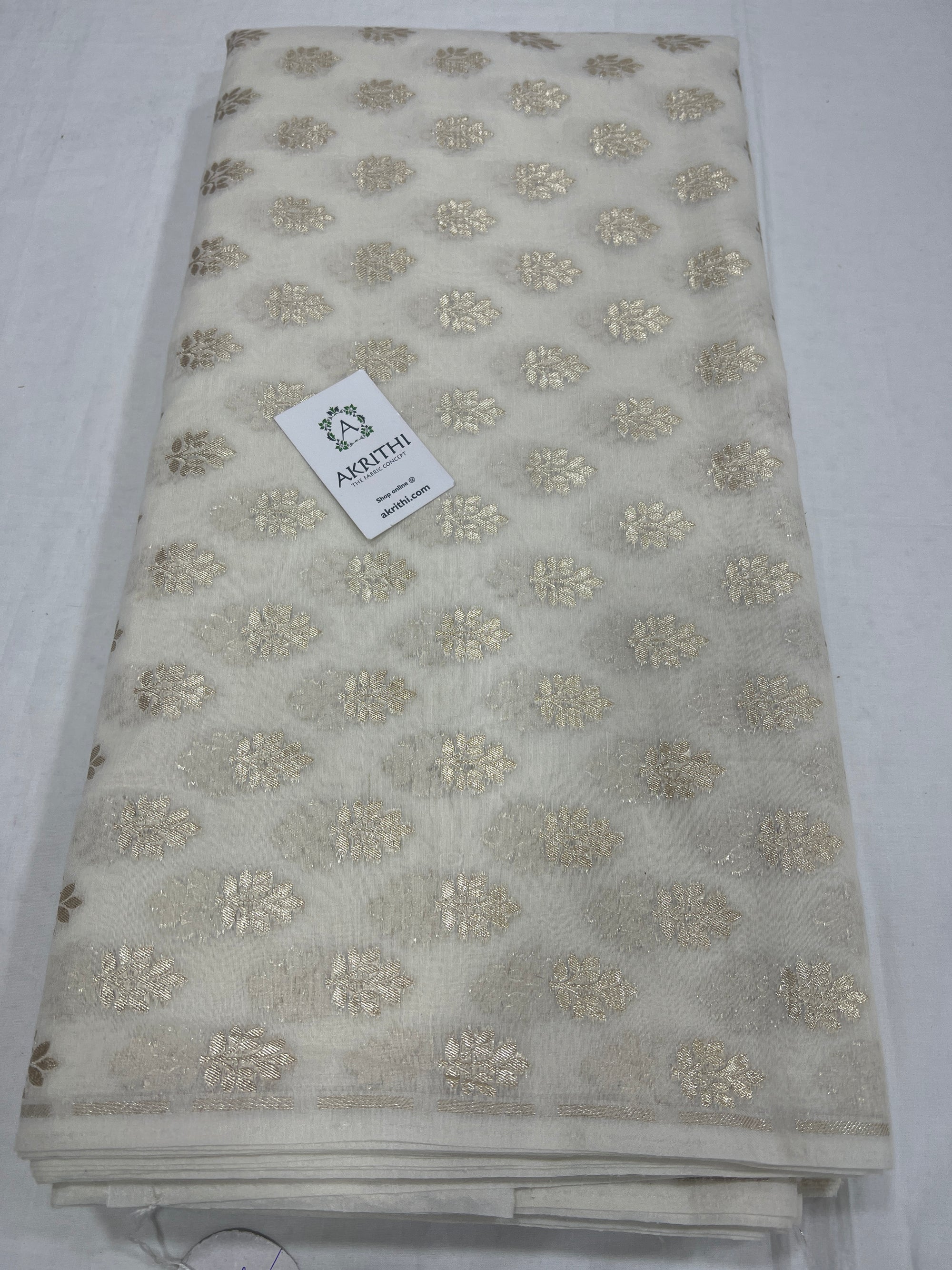 Dyeable banarasi Handloom chanderi lurex fabric