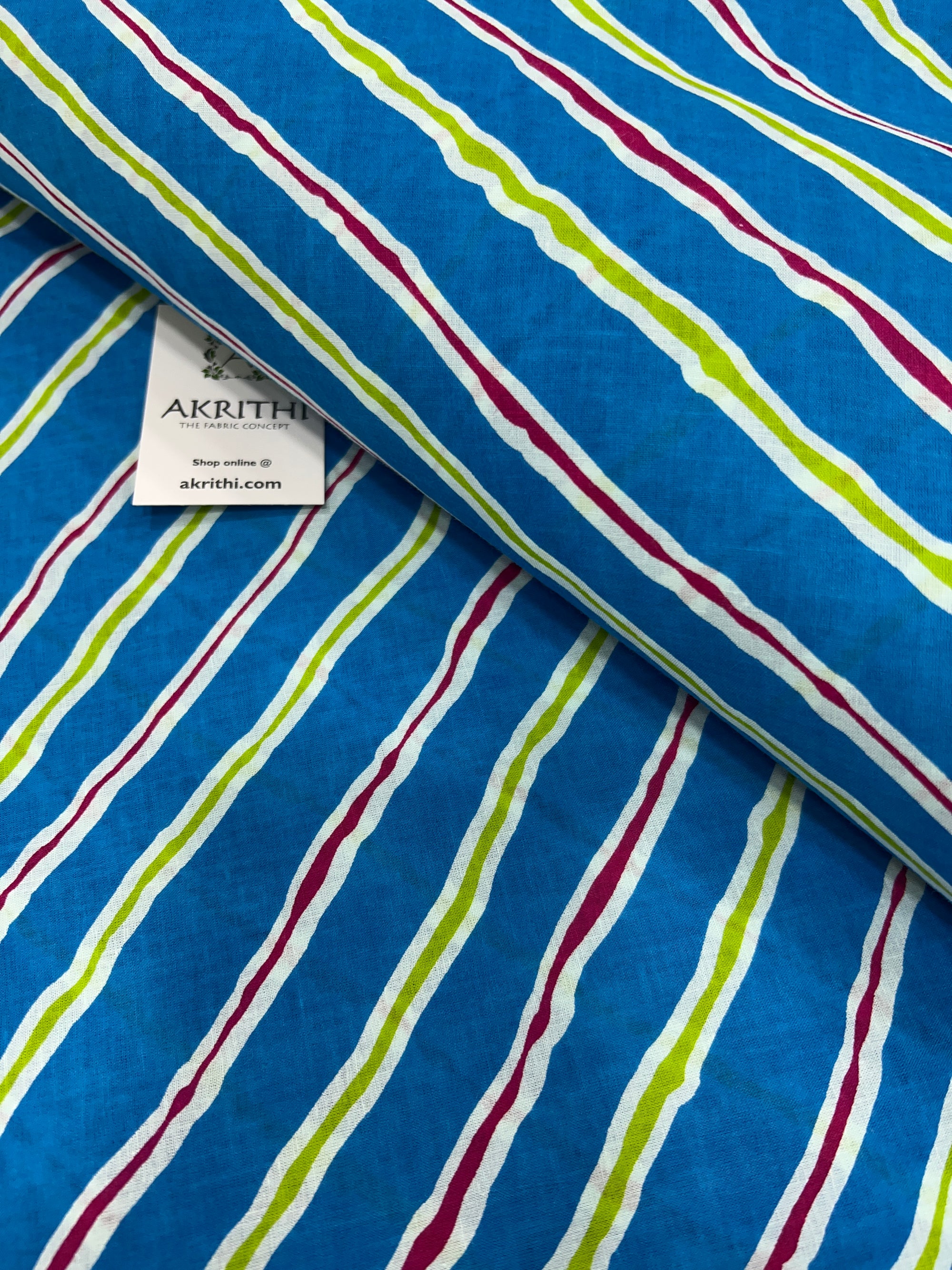 Printed pure cotton fabric