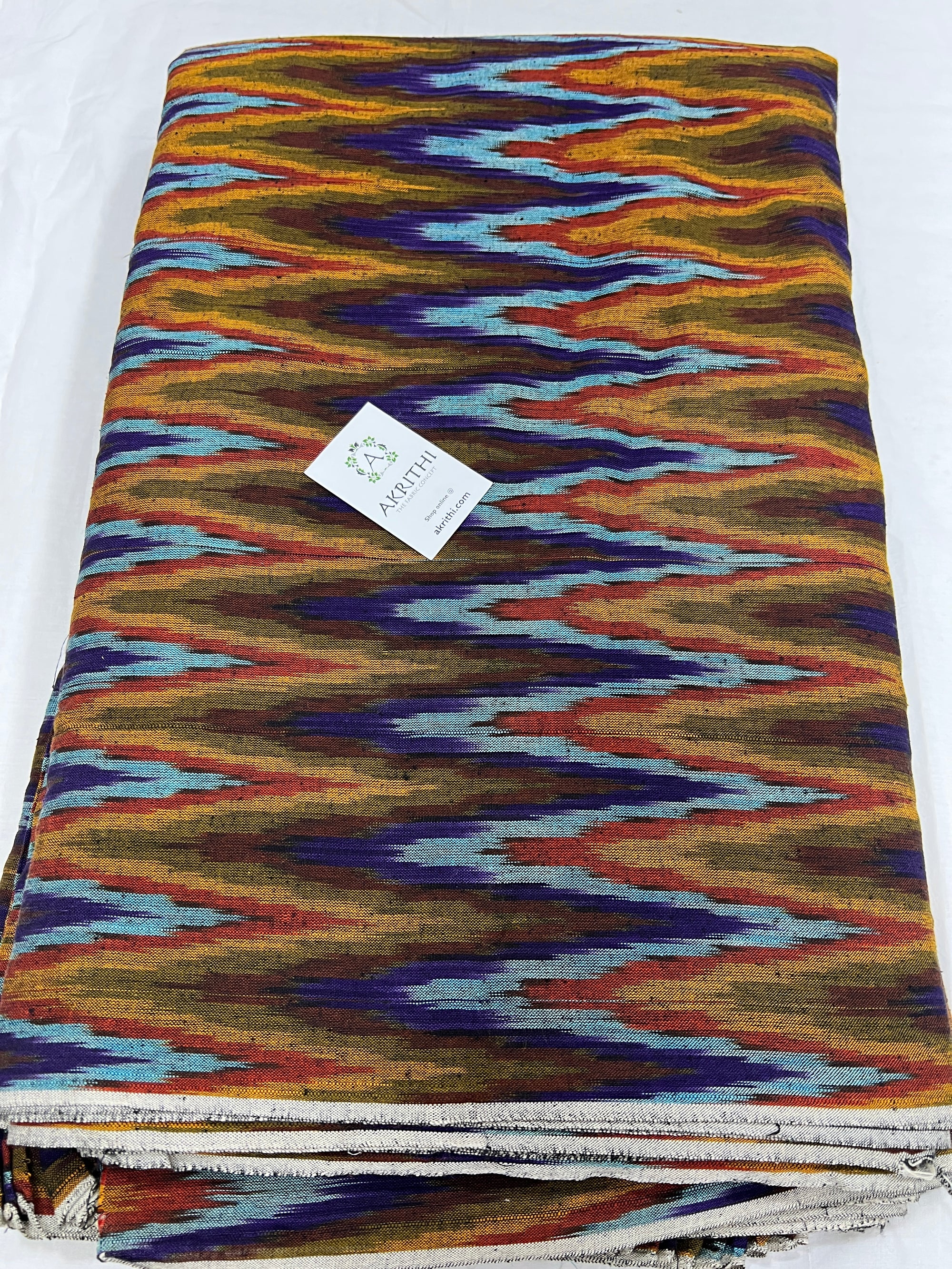 Handloom Ikat pure cotton fabric
