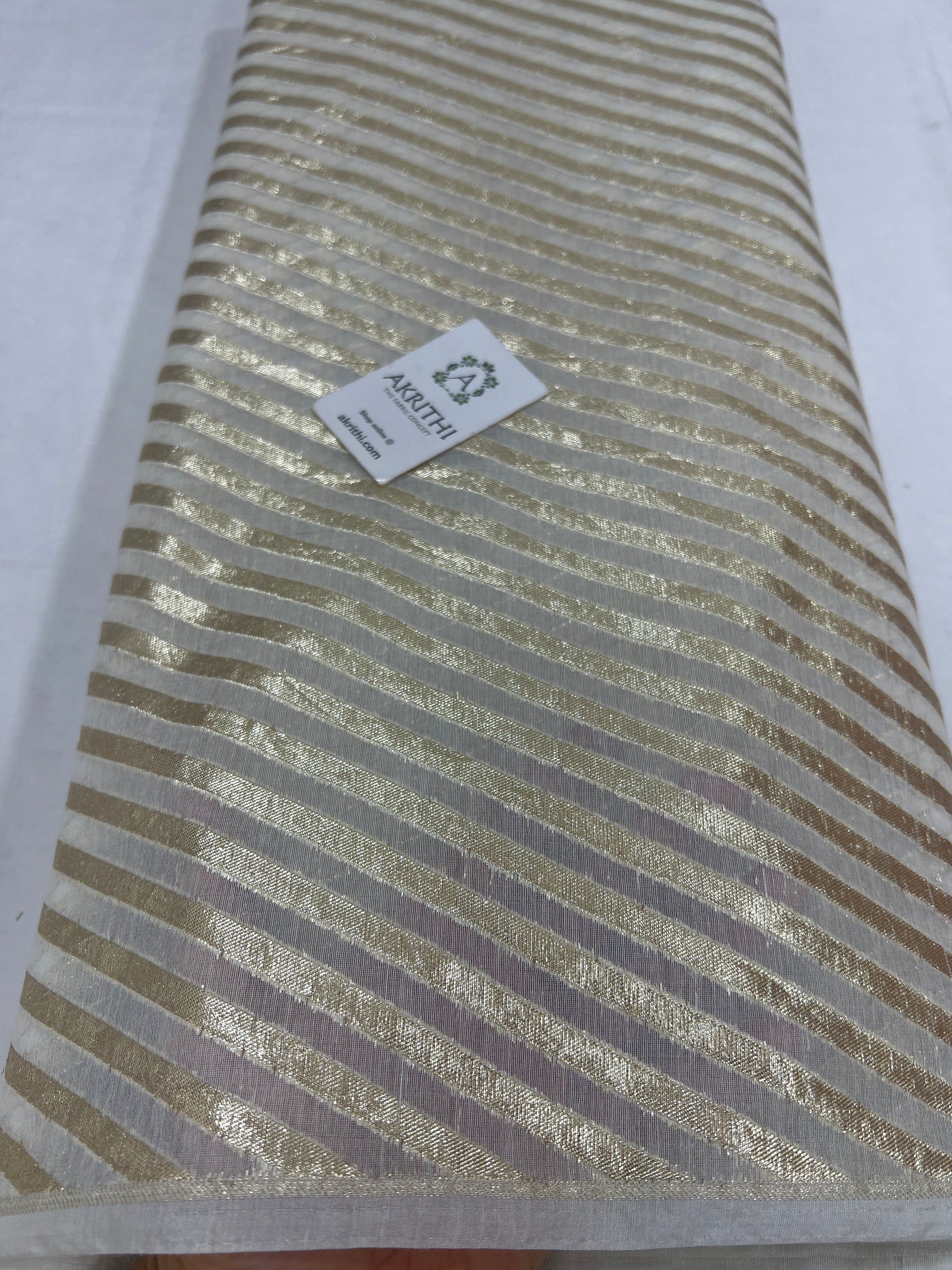 Dyeable banarasi Handloom chanderi lurex fabric
