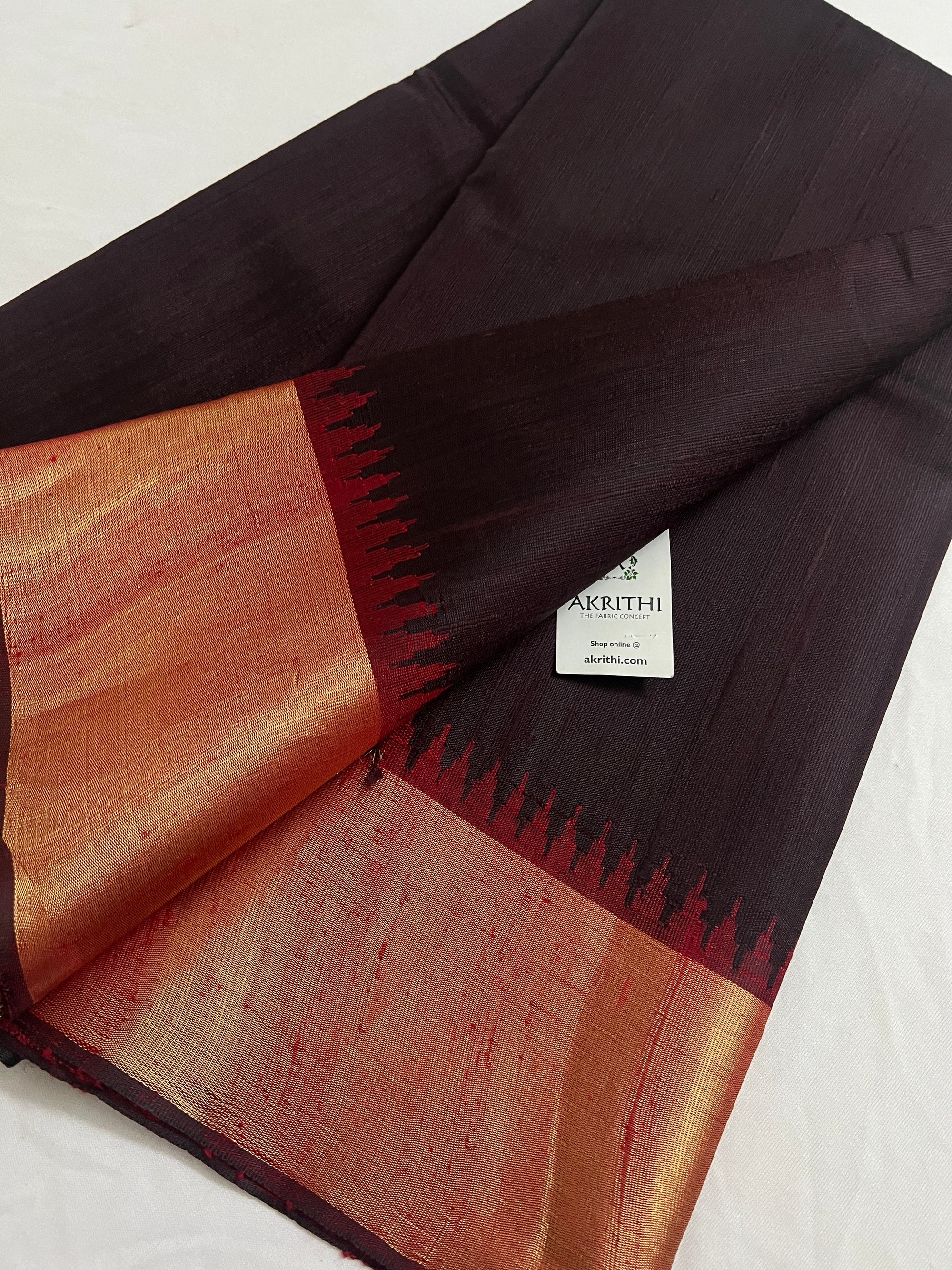 Dupion silk saree