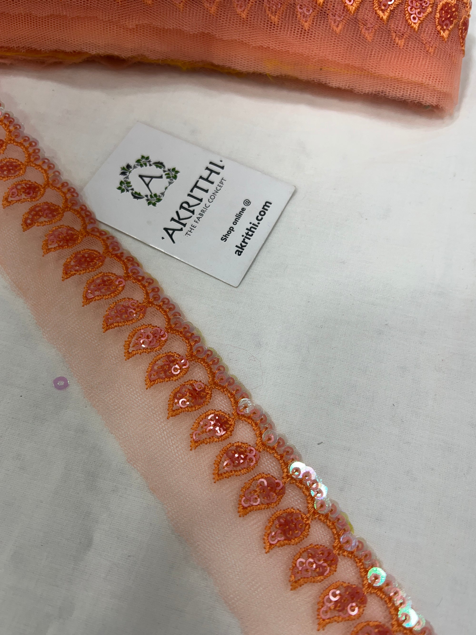 Embroidered lace 9 metres roll