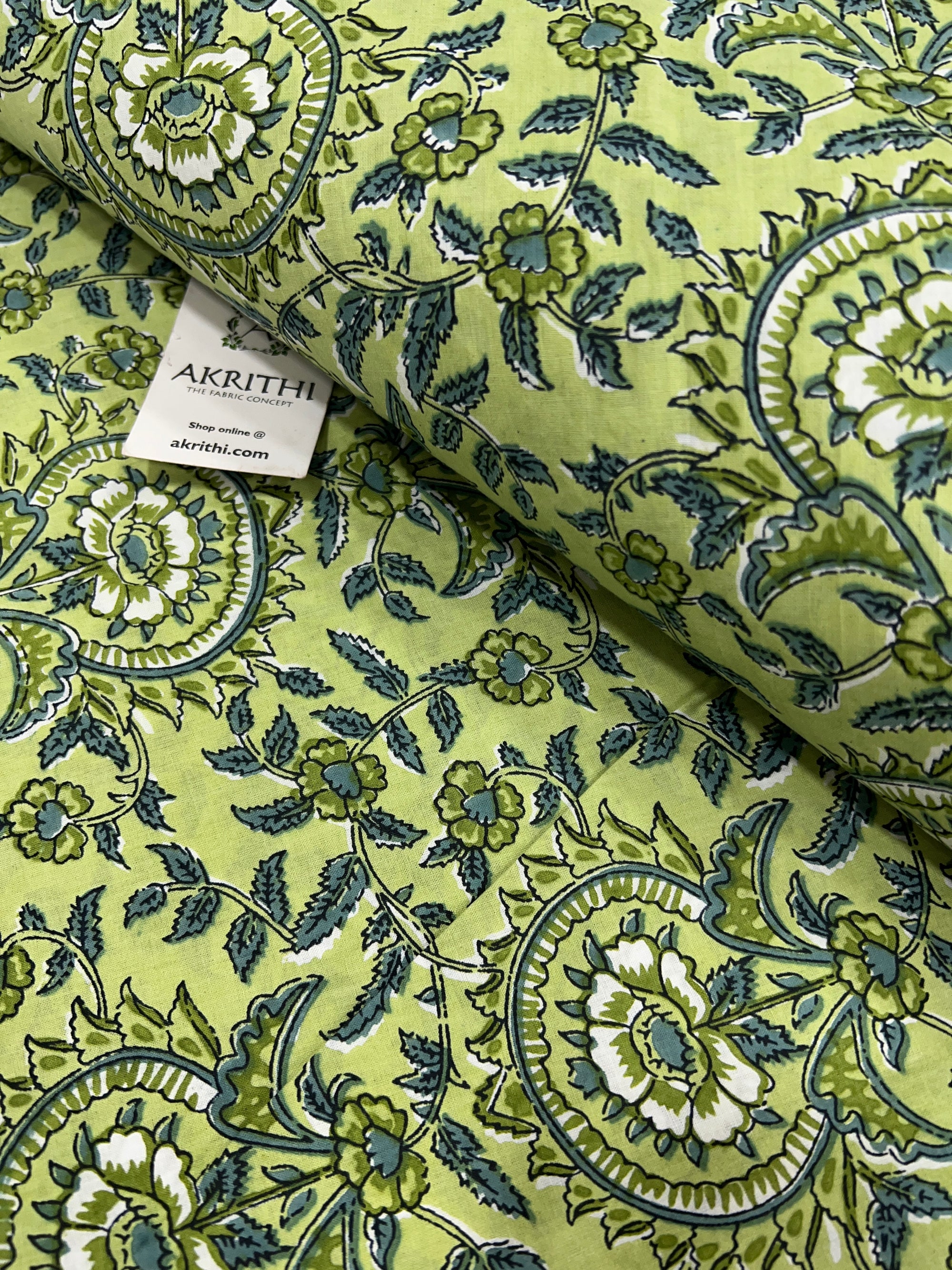 Printed pure cotton fabric