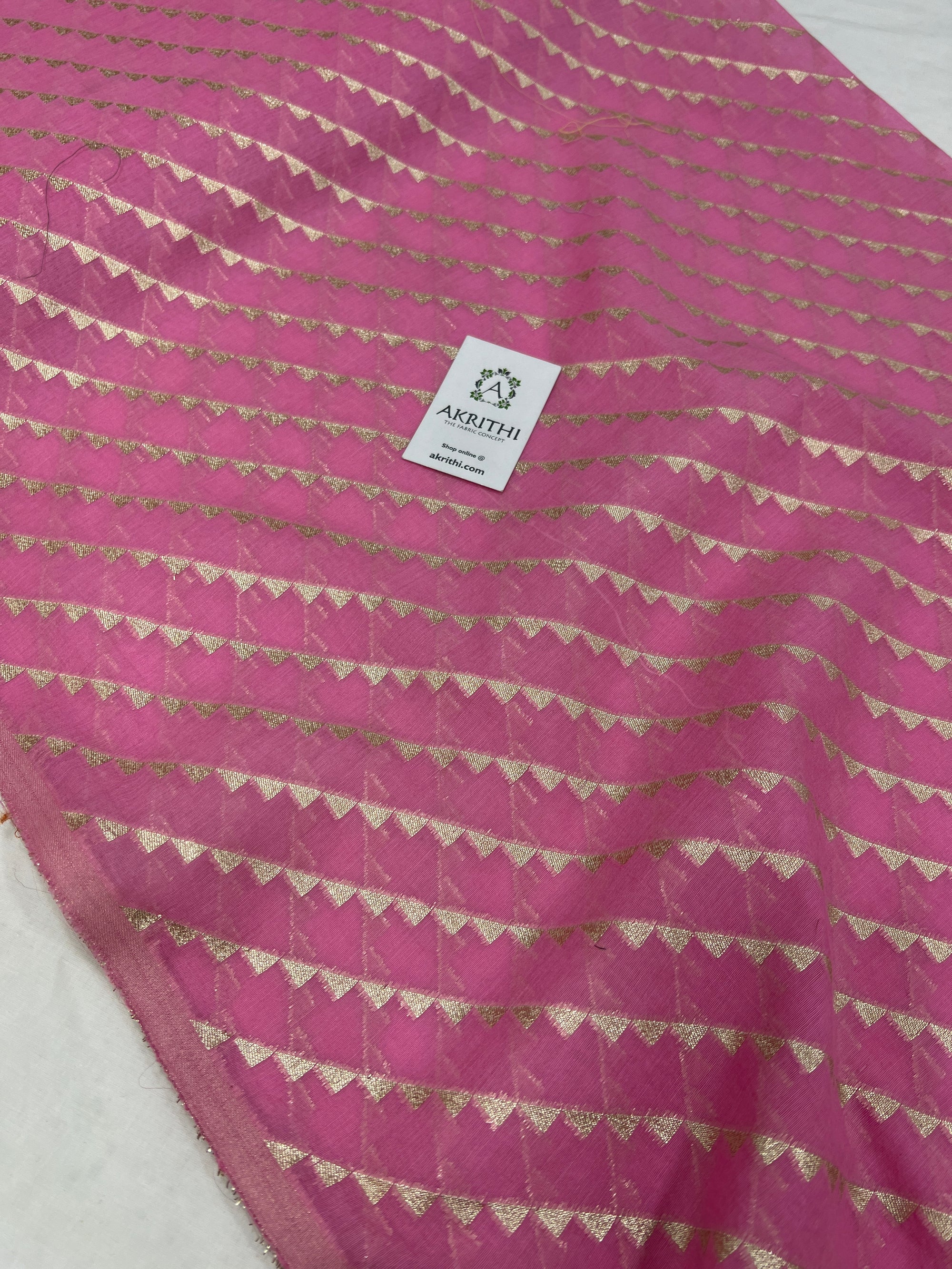 Banarasi chanderi cotton lurex fabric