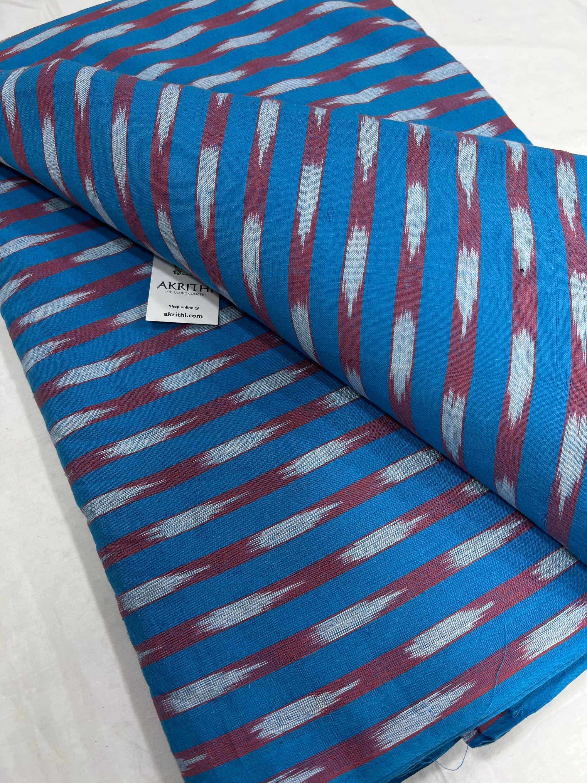 Handloom Ikat pure cotton fabric