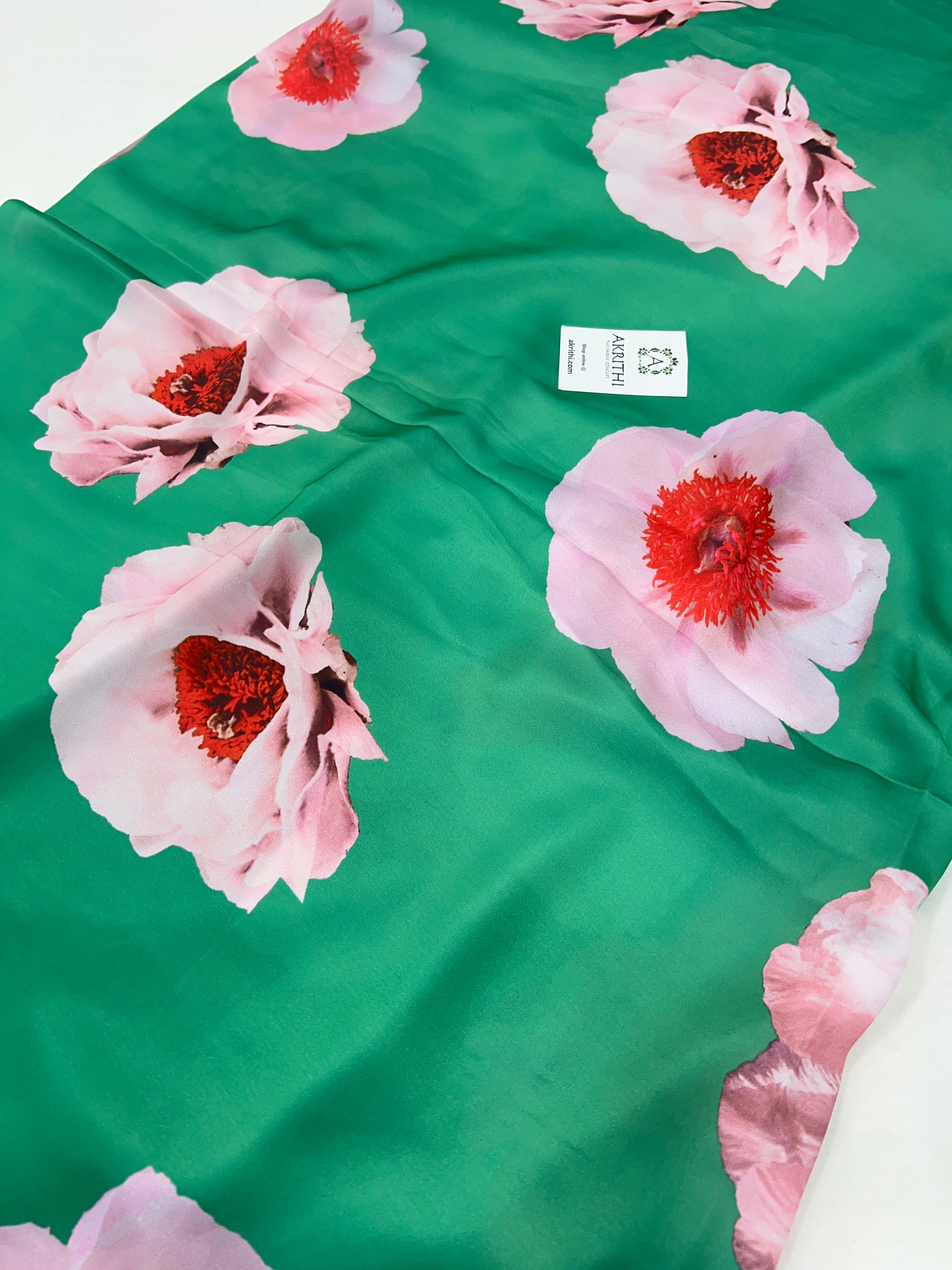 Digital printed modal satin fabric