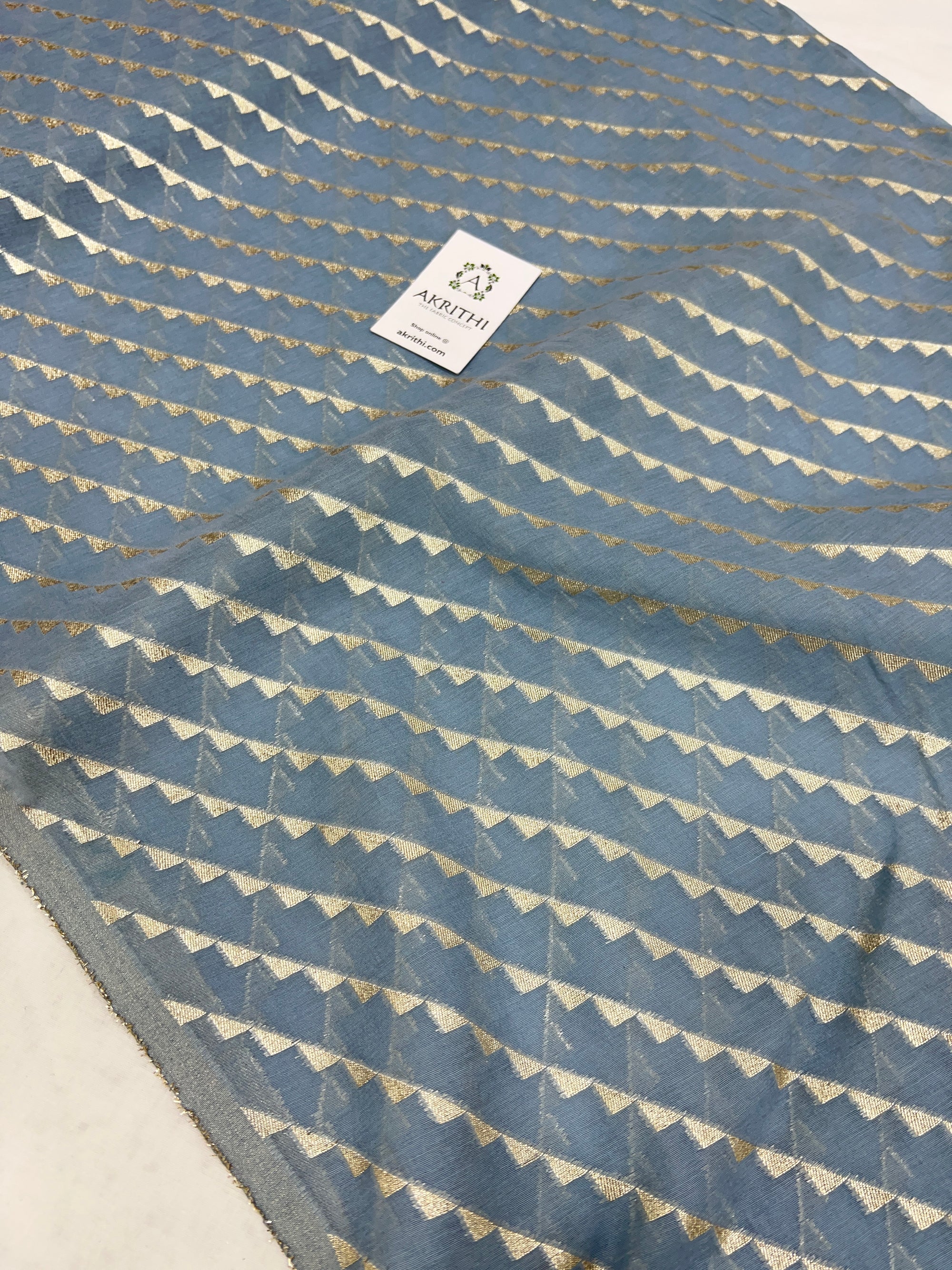 Banarasi chanderi cotton lurex fabric