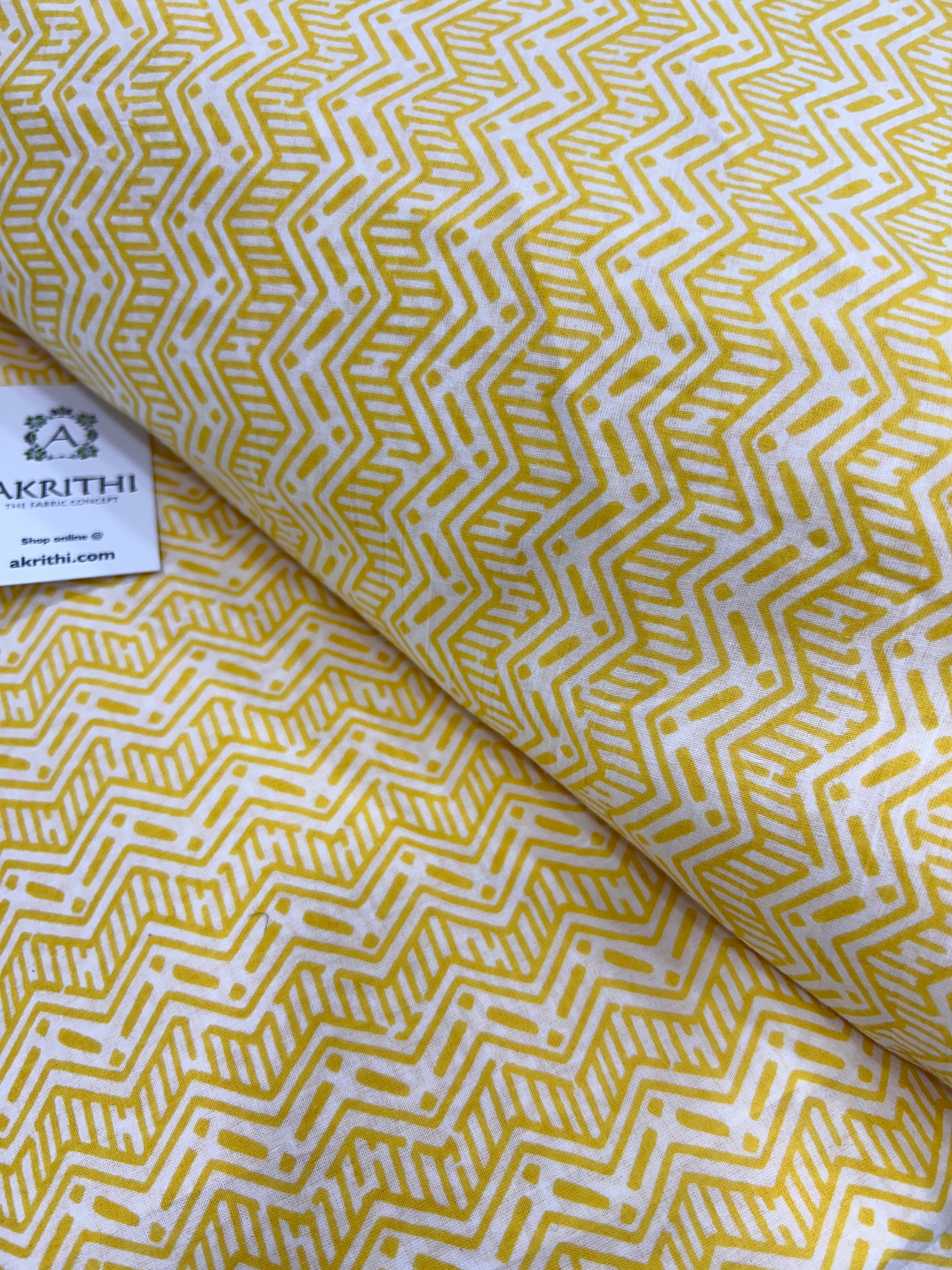 Printed pure cotton fabric
