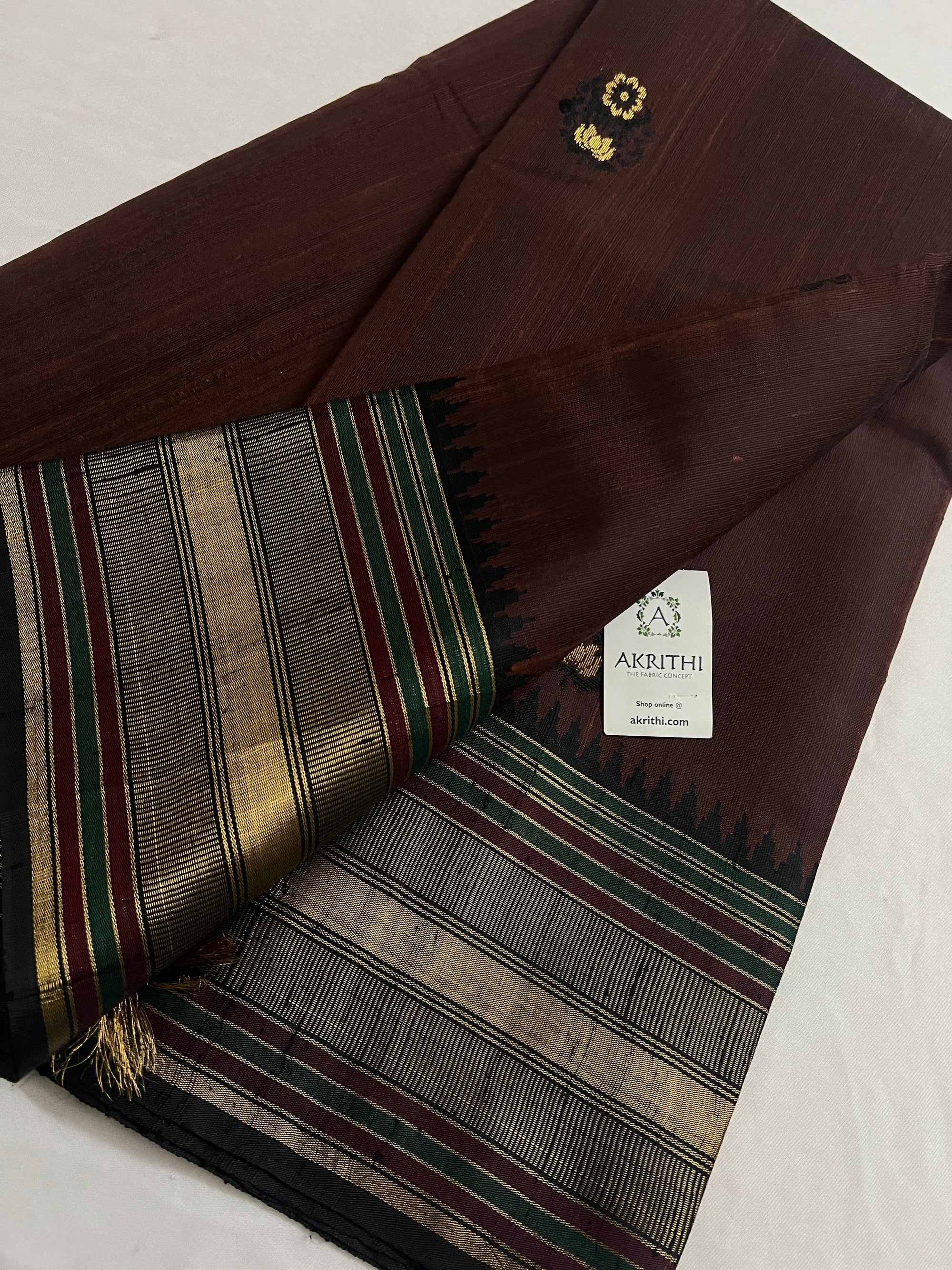 Dupion silk saree