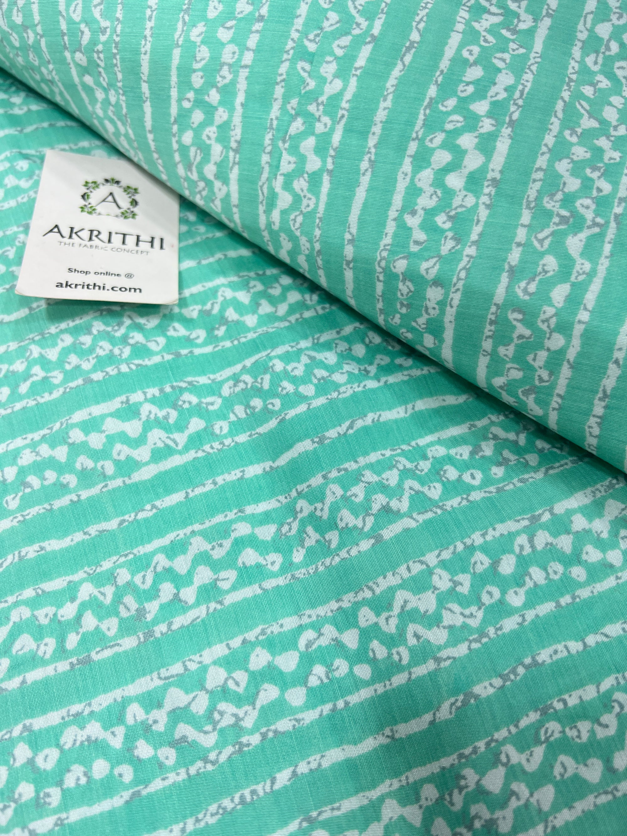Printed viscose silk fabric