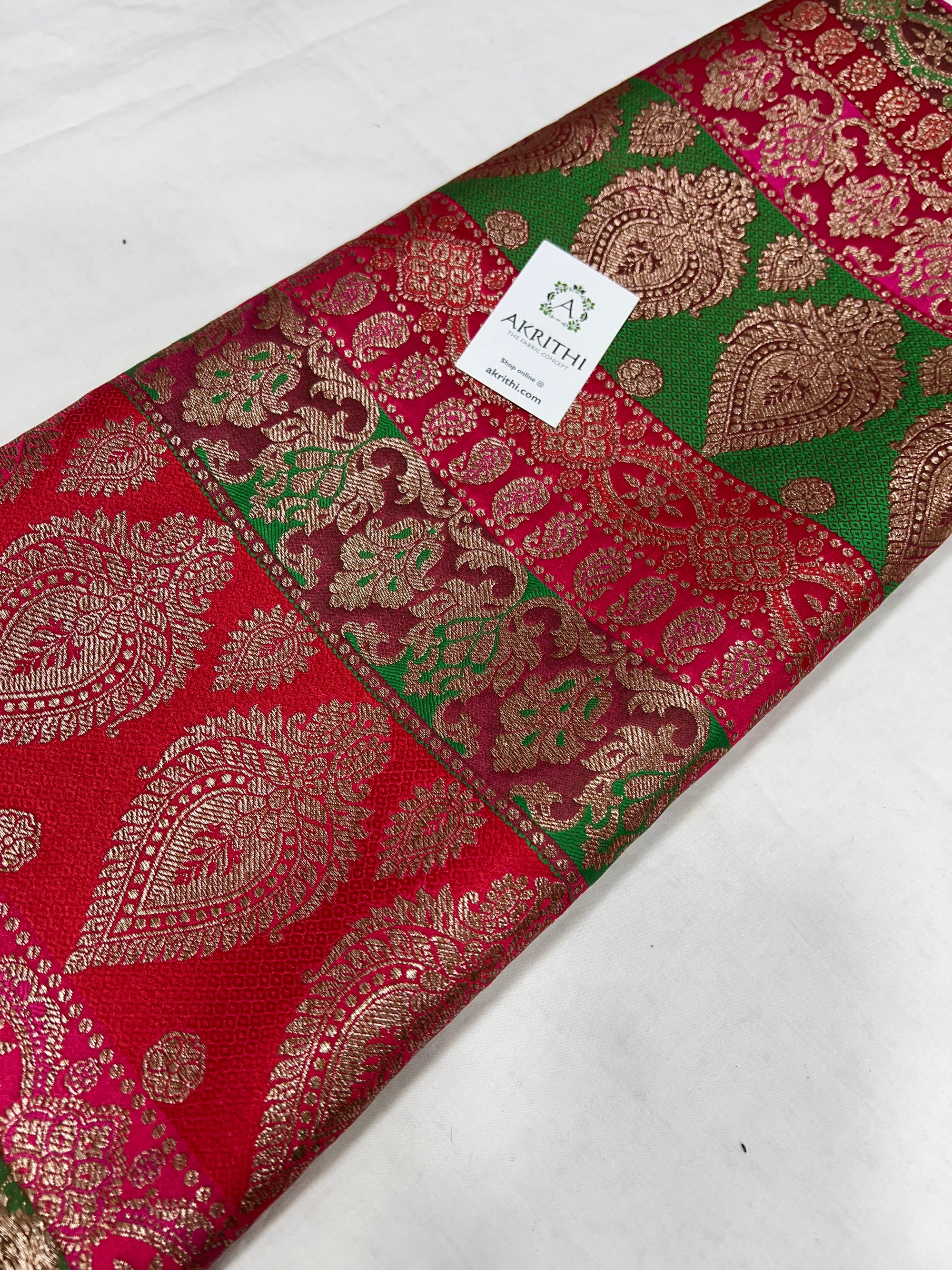 Pure Banarasi brocade fabric