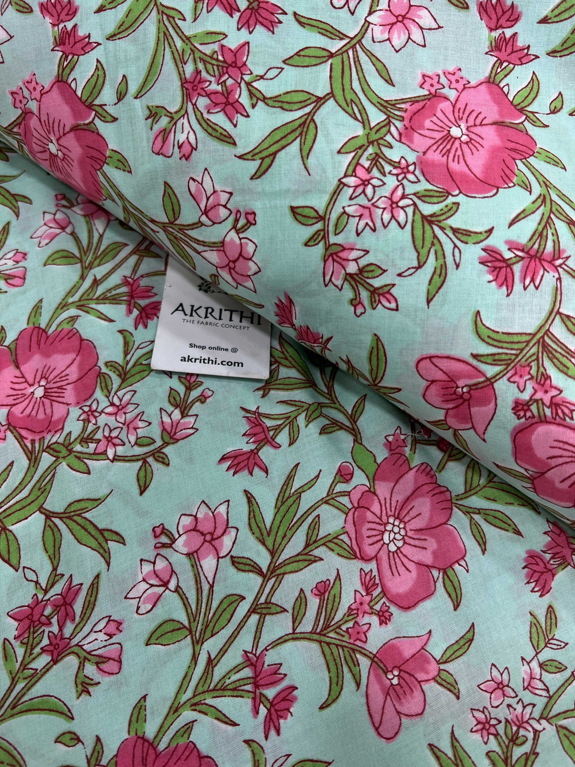 Printed pure cotton fabric
