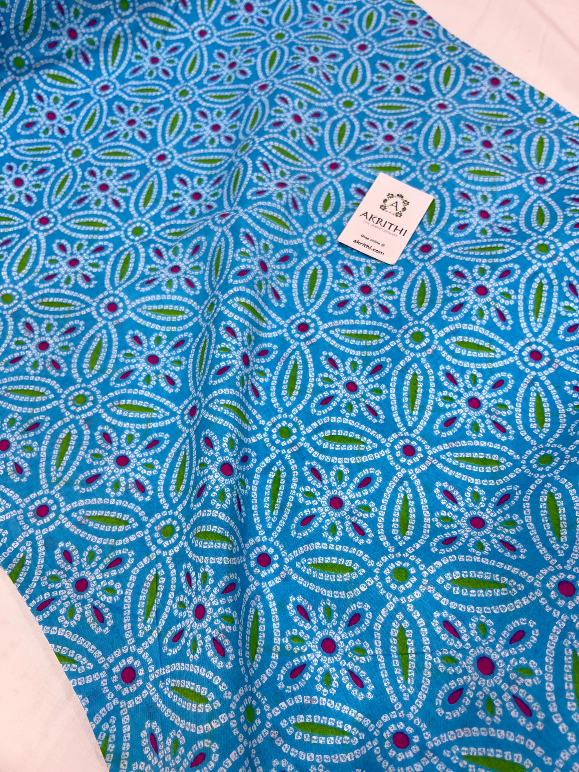 Printed pure cotton fabric