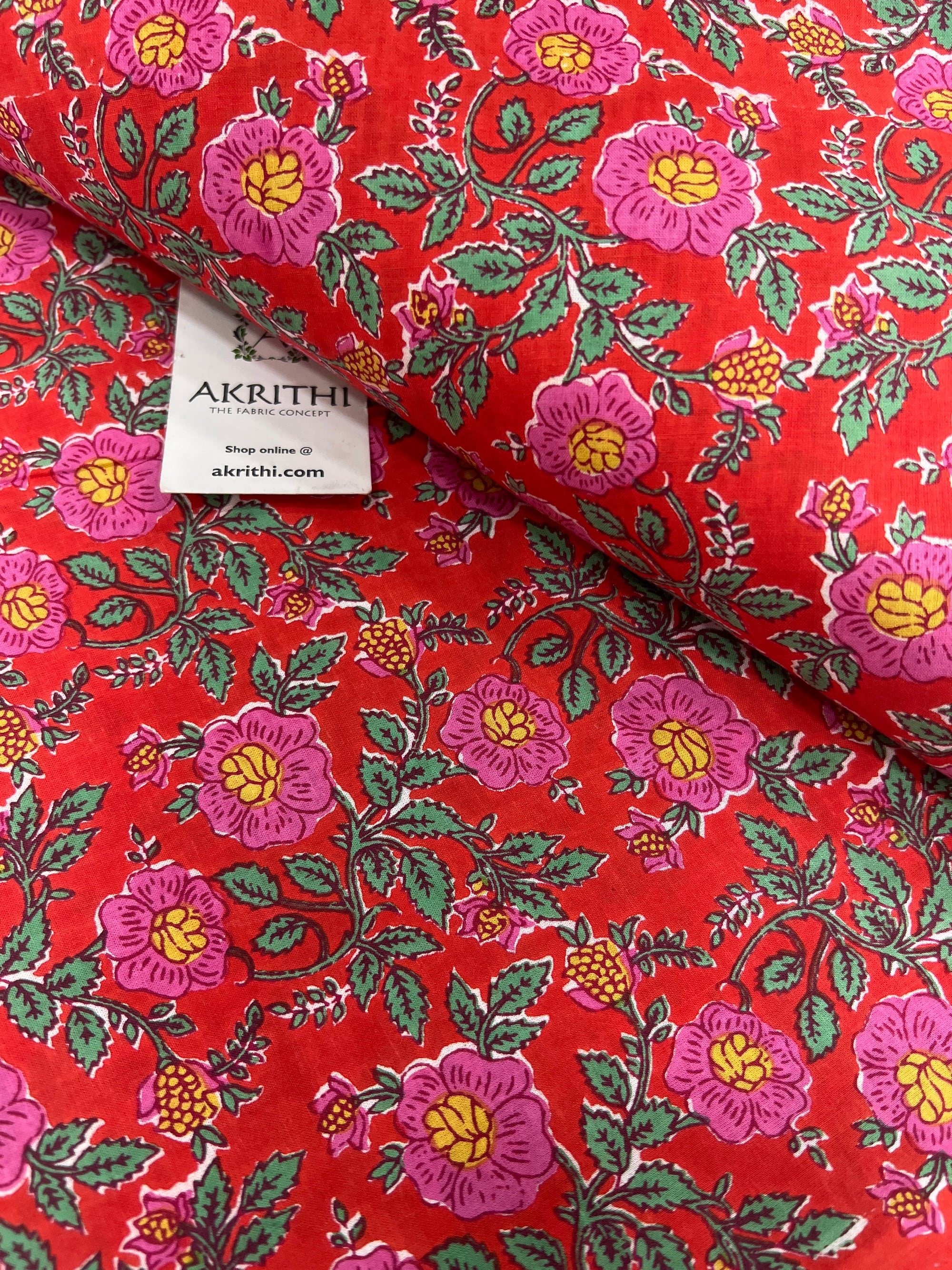 Printed pure cotton fabric