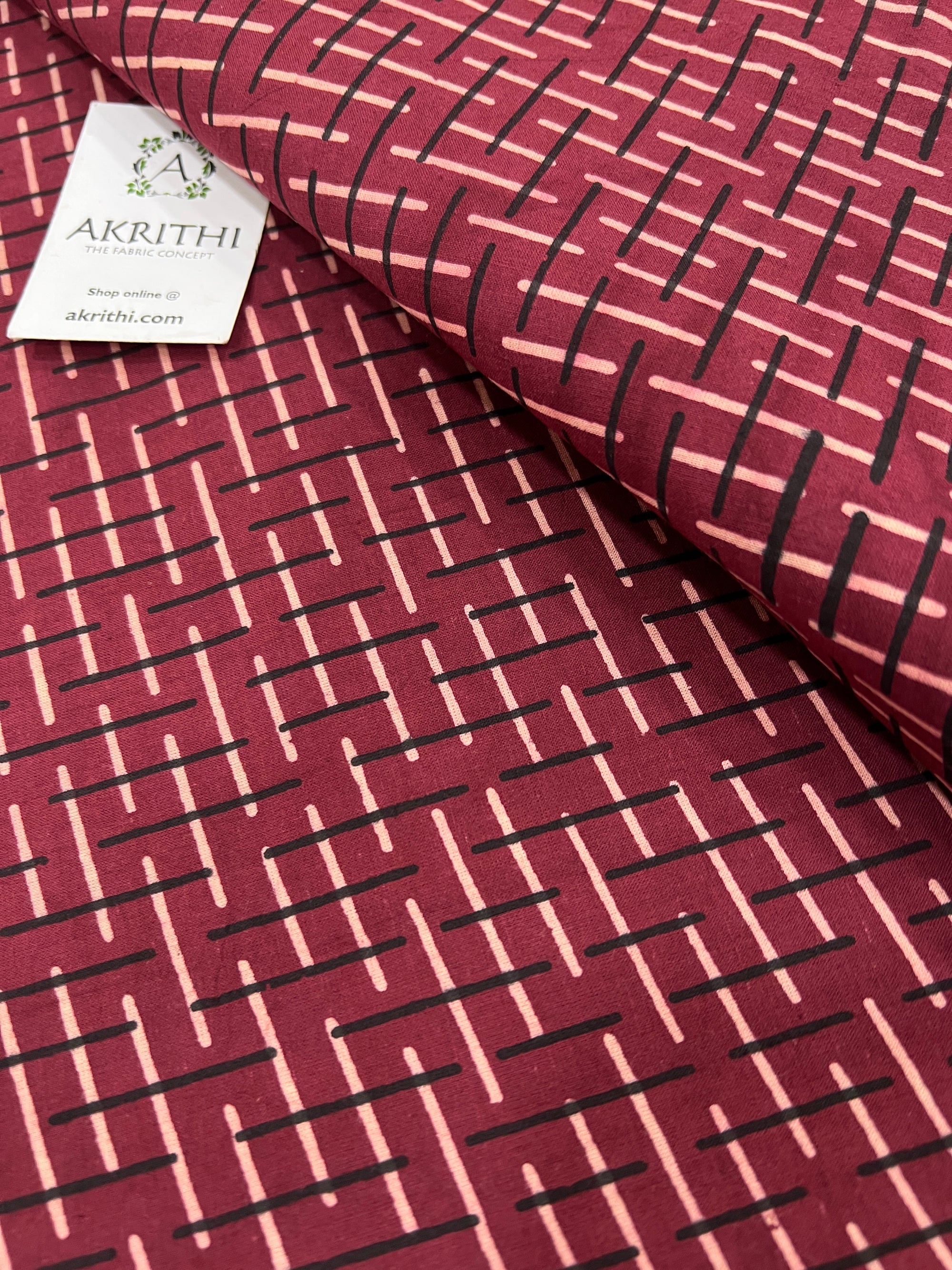 Printed pure cotton fabric 80 CM CUT