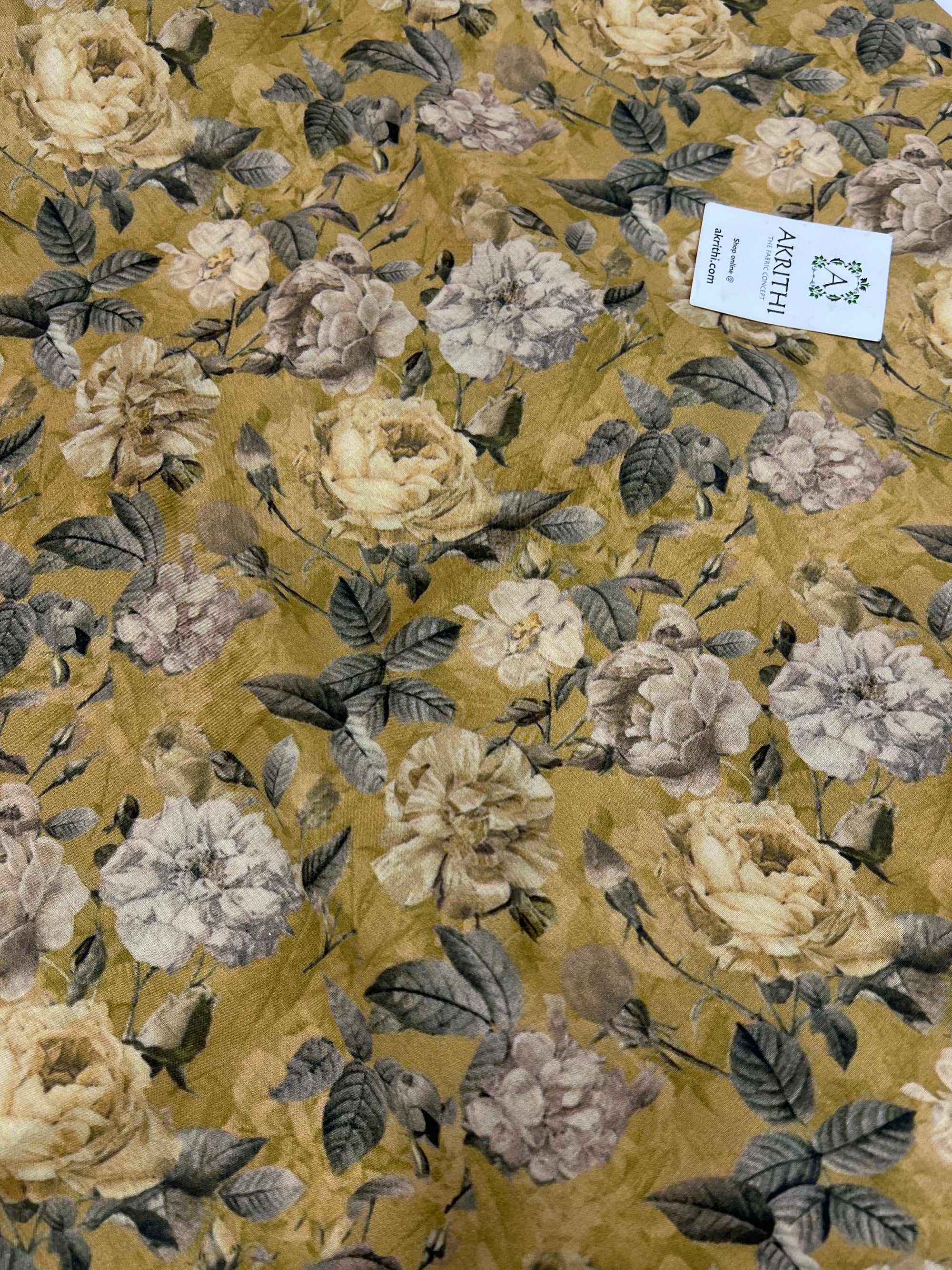 Digital Printed pure cotton fabric 65 CM CUT
