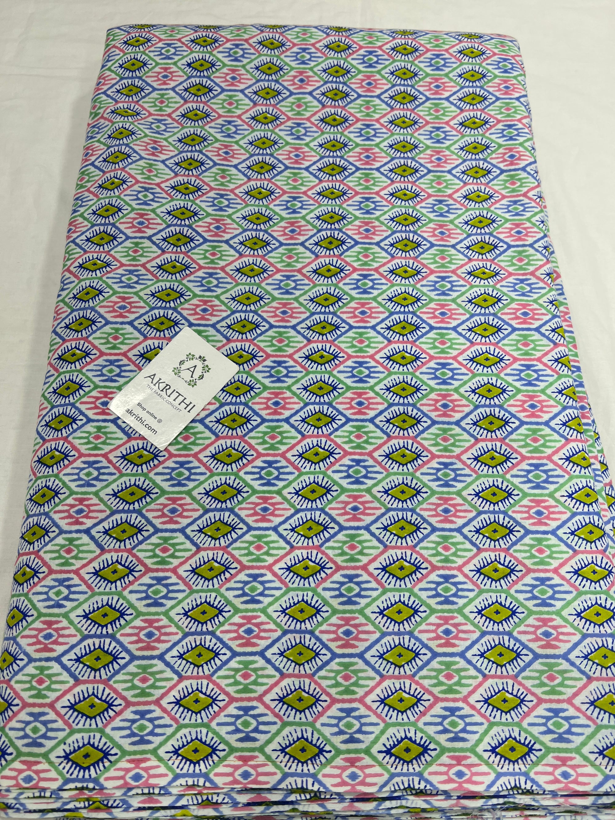 Printed pure cotton fabric