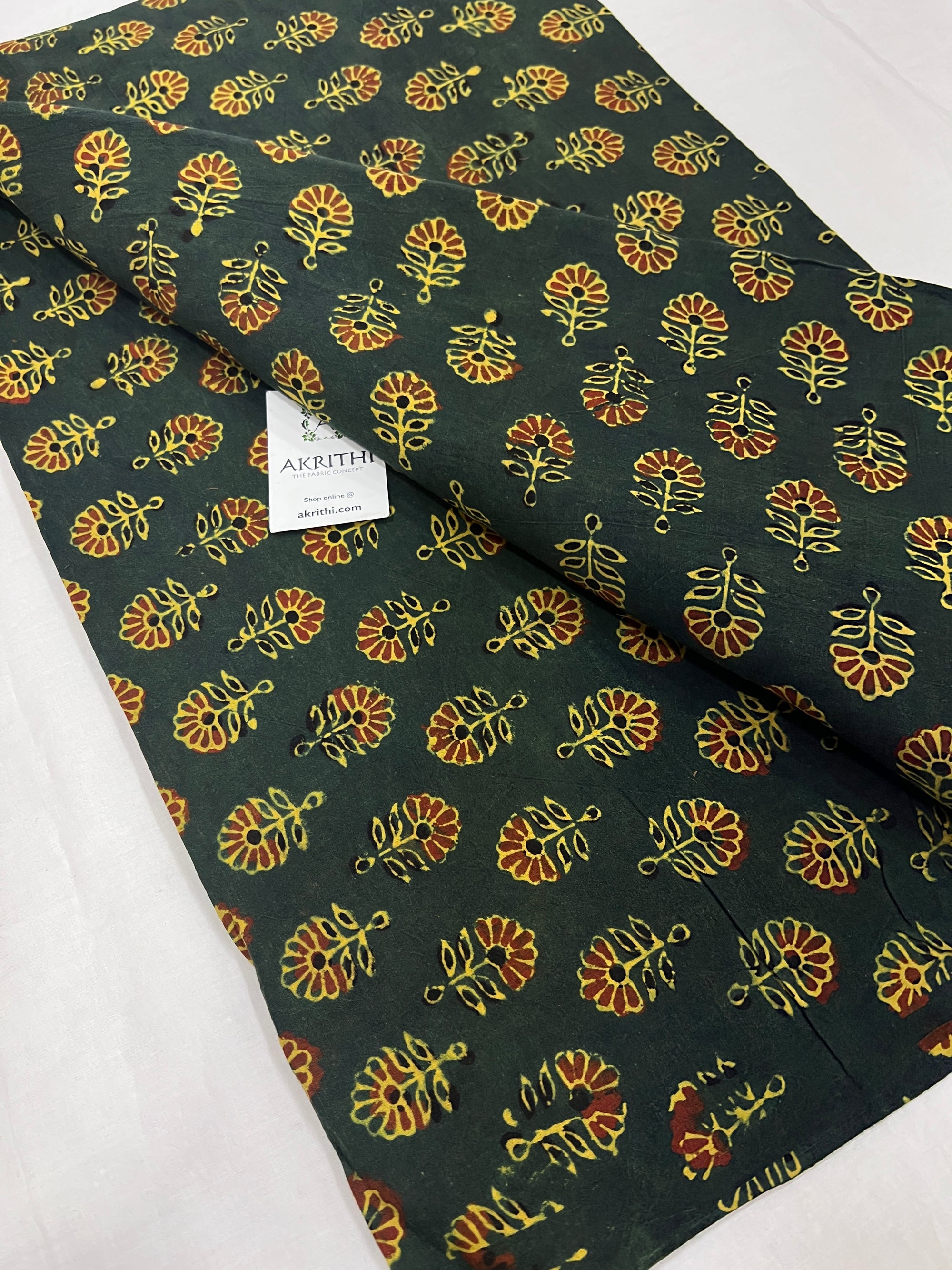 Ajrakh Printed pure cotton fabric