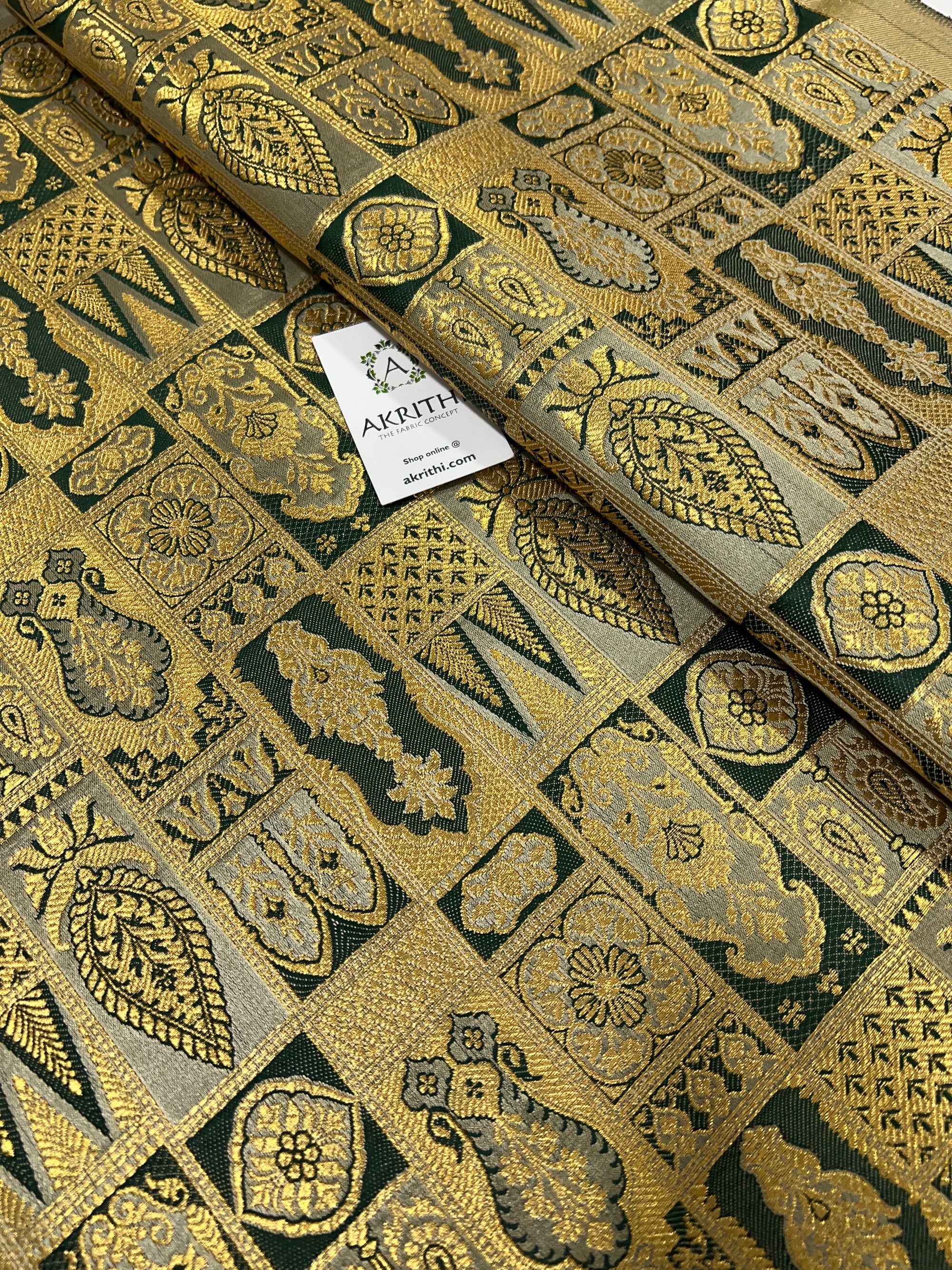 Pure Banarasi brocade fabric