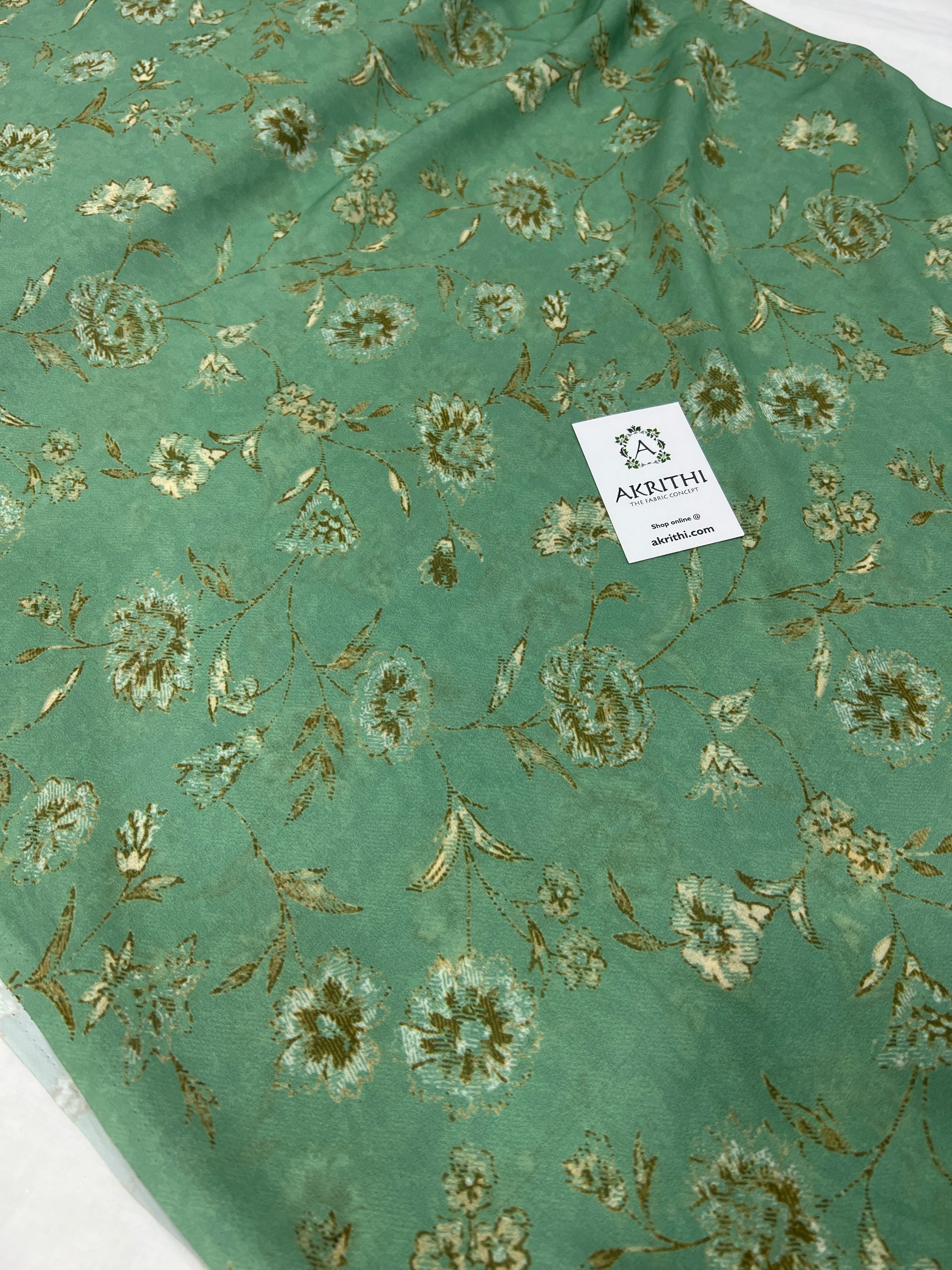 Digital floral printed georgette fabric