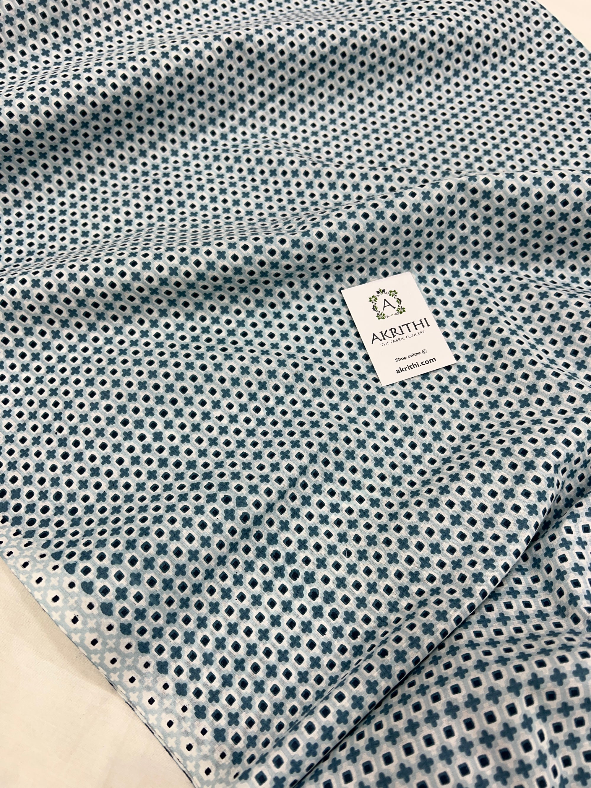 Printed pure cotton fabric