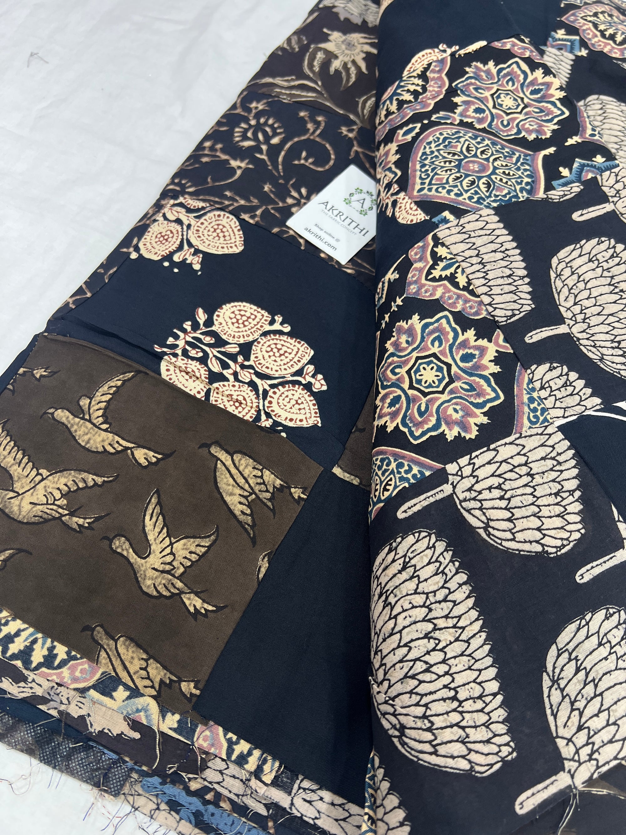 Patch work pure cotton fabric