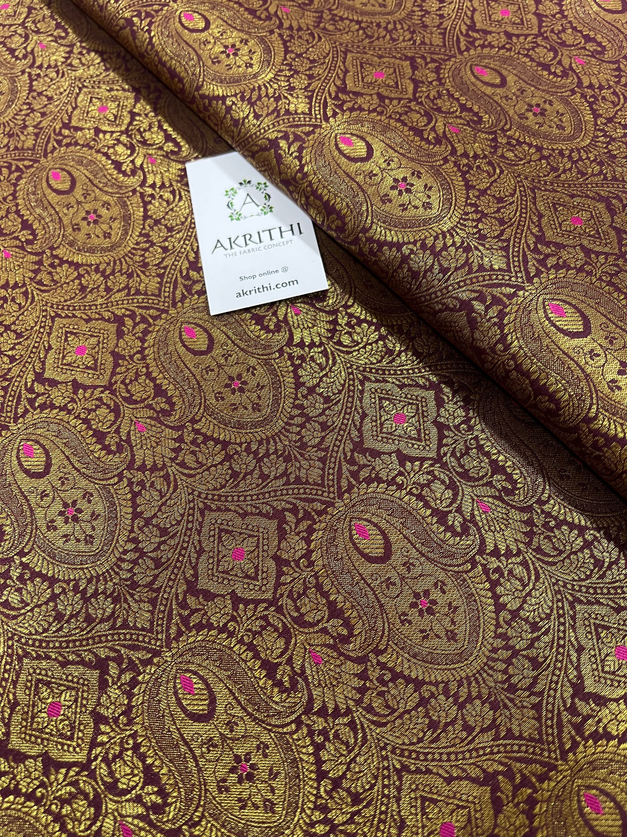 Banarasi brocade fabric 85 CM CUT