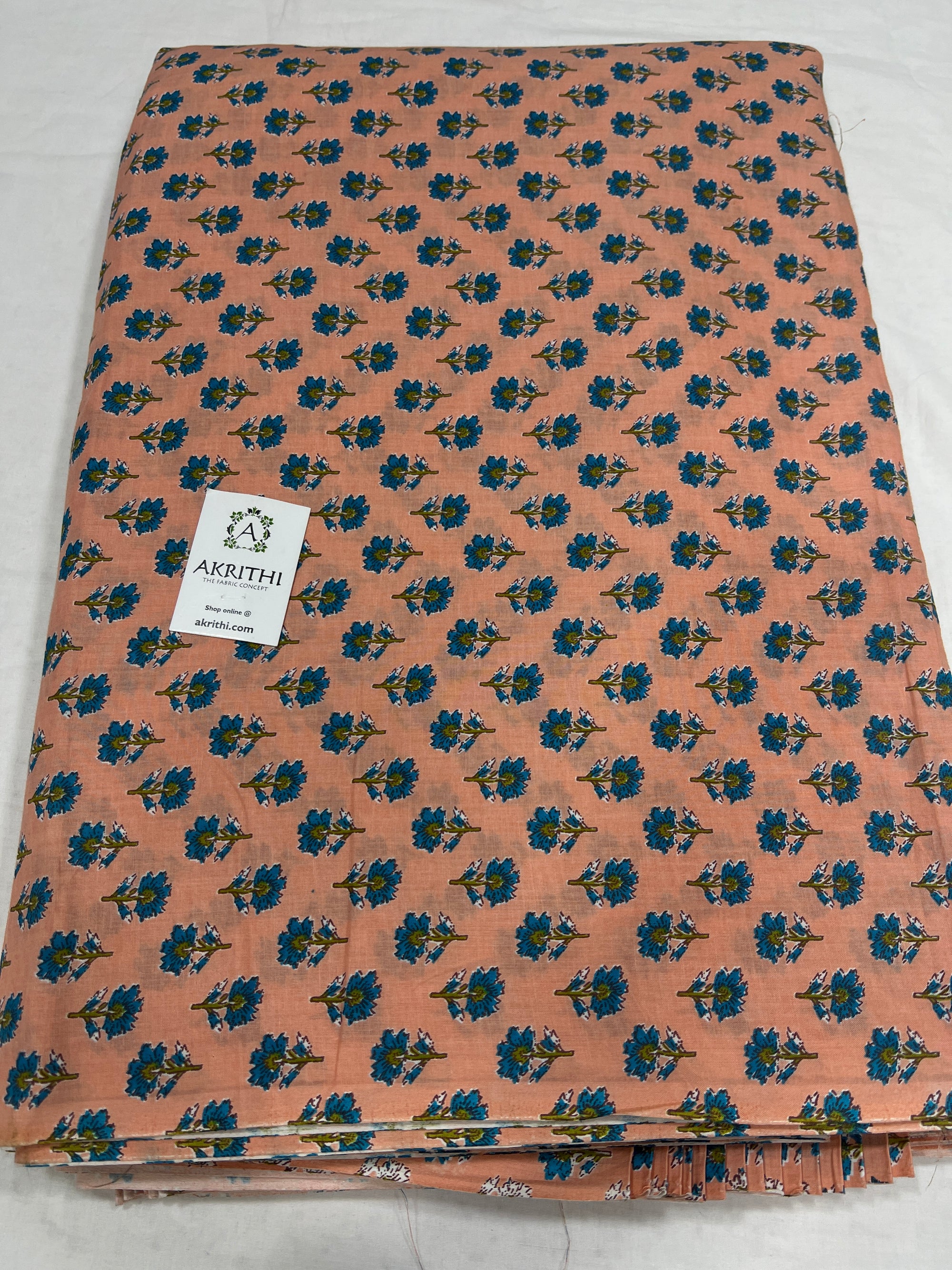Printed pure cotton fabric