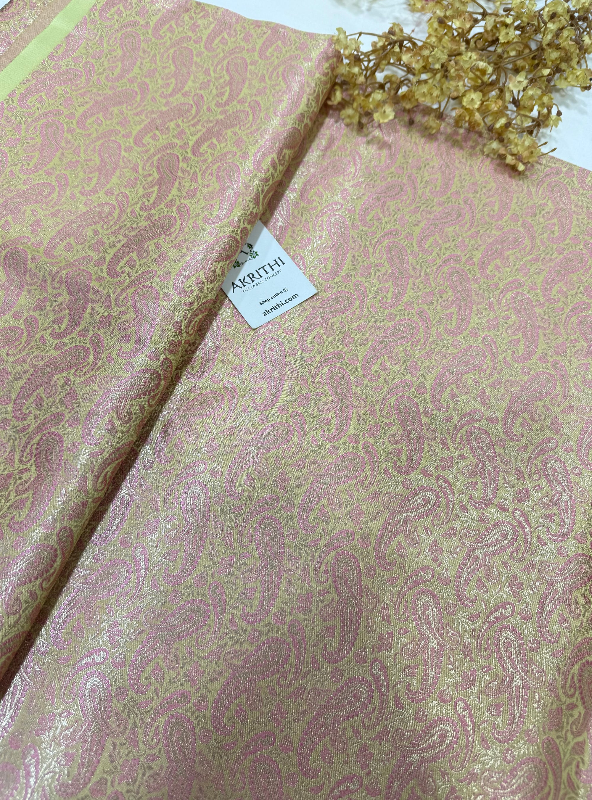 Pure Banarasi brocade fabric
