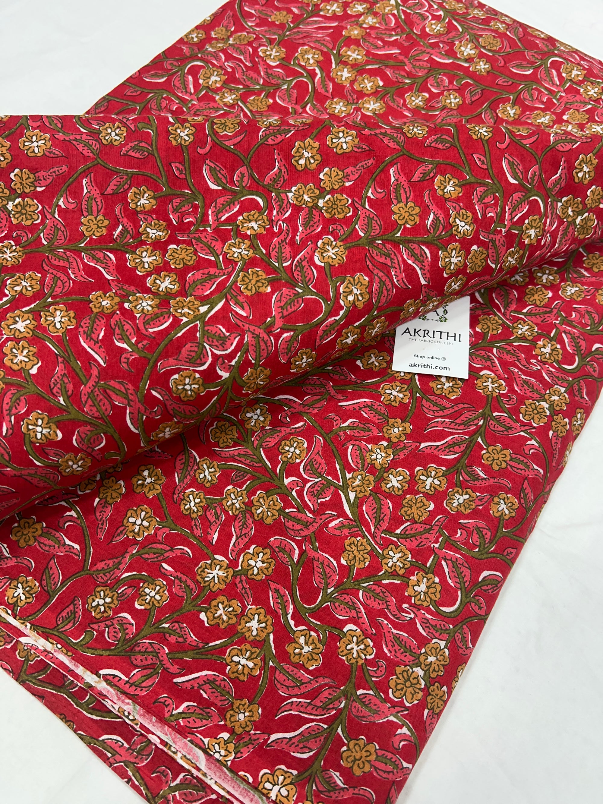 Printed pure cotton fabric